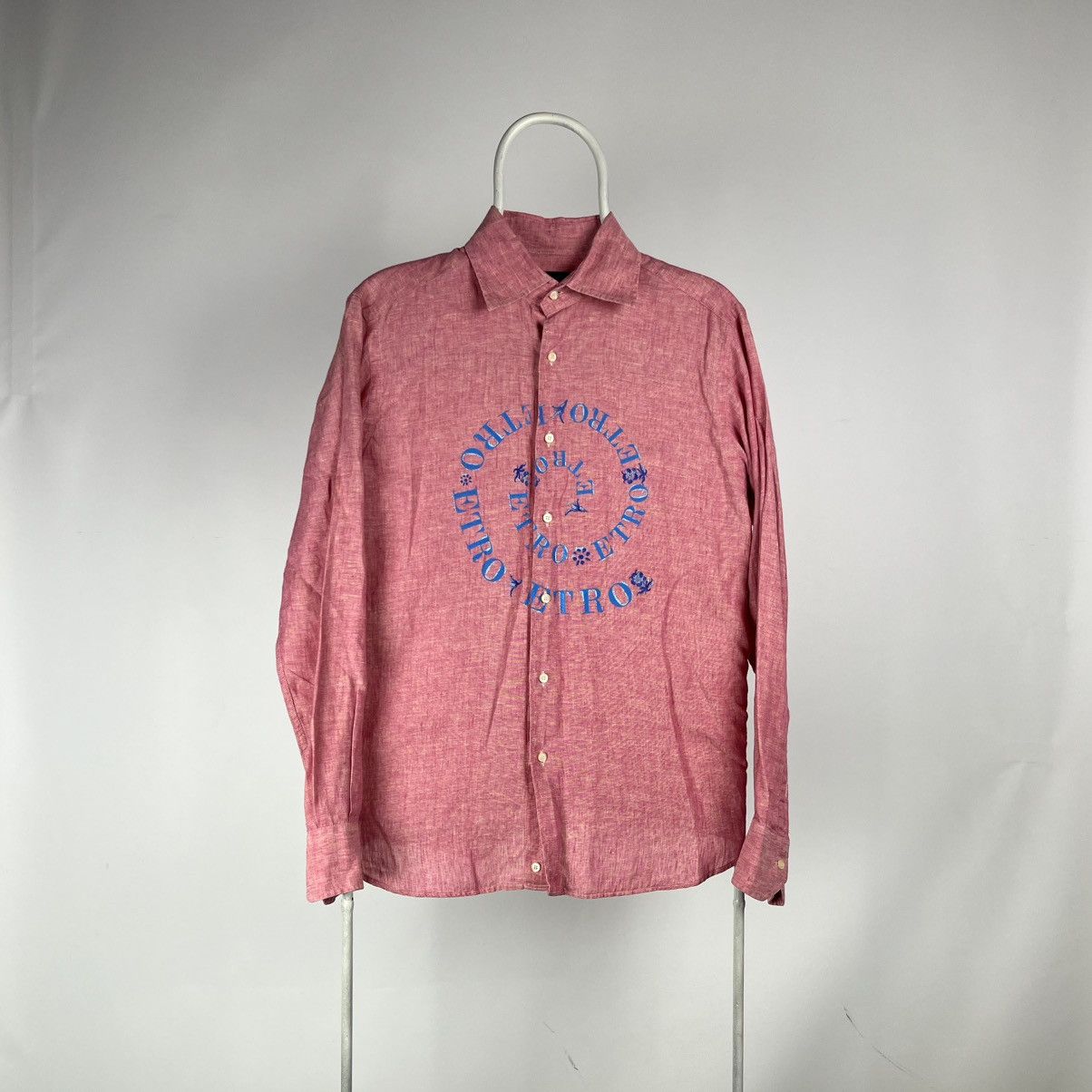 Etro Etro milano shirt spiral logo size Small made in Italy Linen Size US S / EU 44-46 / 1 - 1 Thumbnail