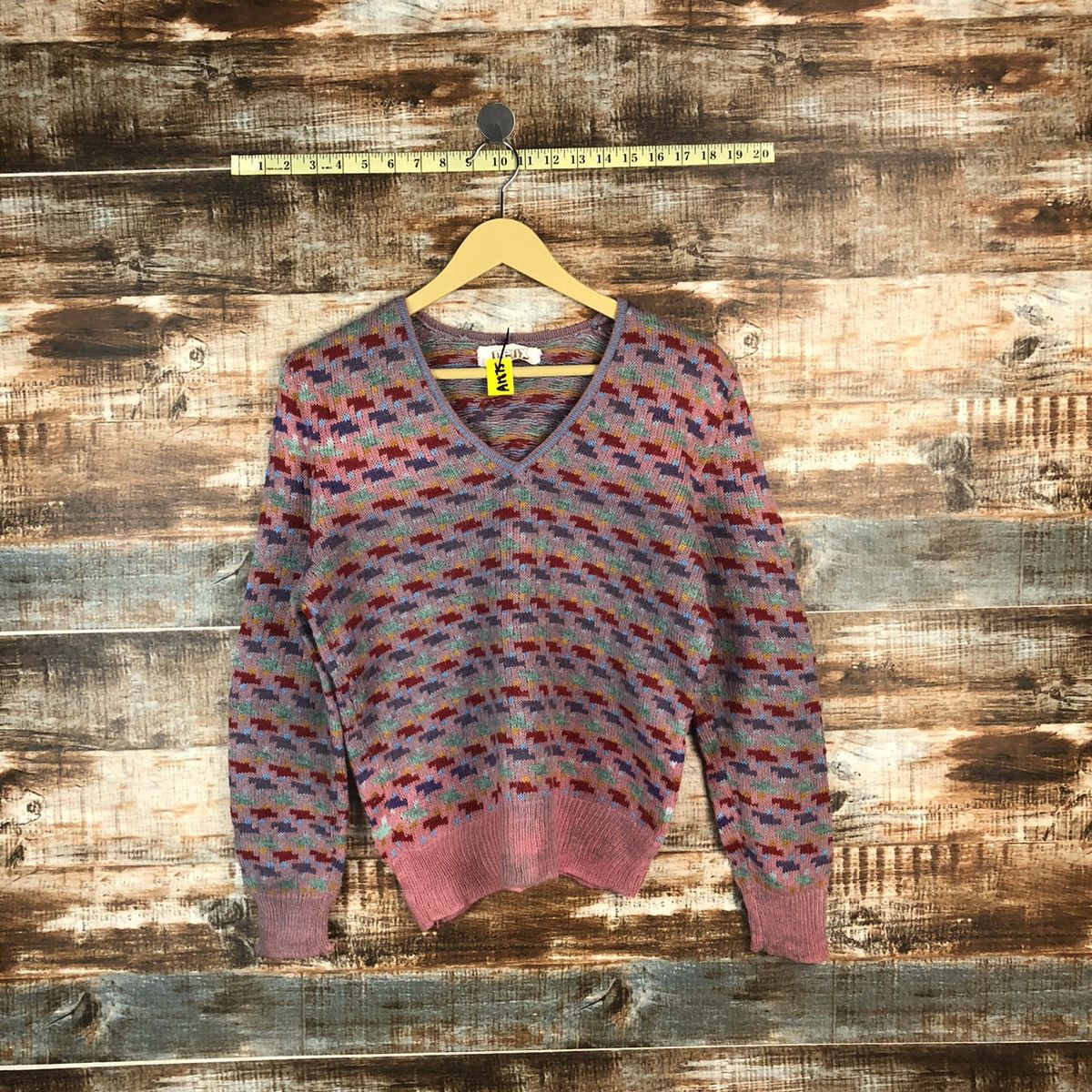 Homespun Knitwear Deux faded Pink Knitwear sweatshirt #A1875 Size S / US 4 / IT 40 - 1 Thumbnail