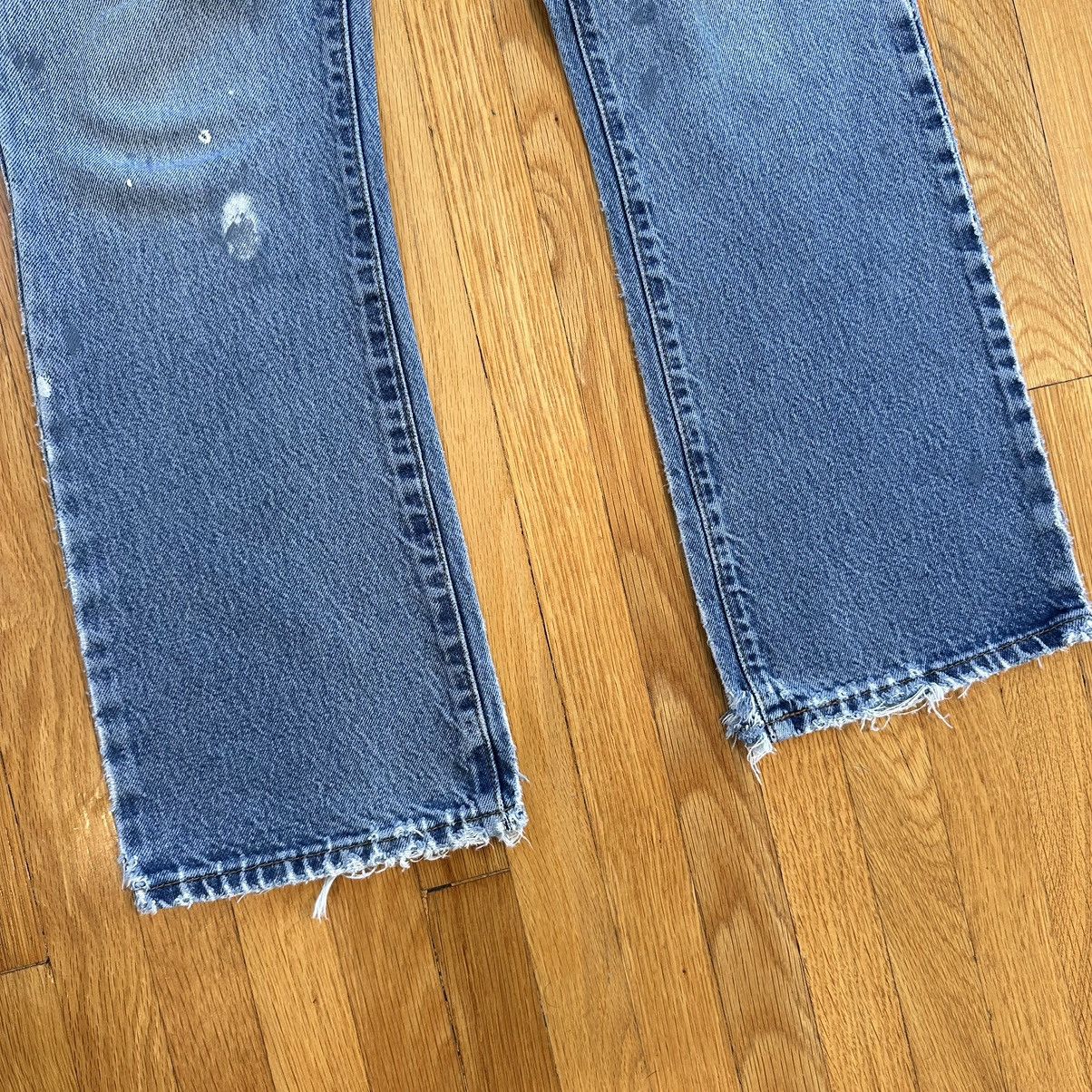 Levi's × Levi's Vintage Clothing × Vintage Levi’s 517 Destroyed Bootcut Jeans Size US 32 / EU 48 - 2 Thumbnail