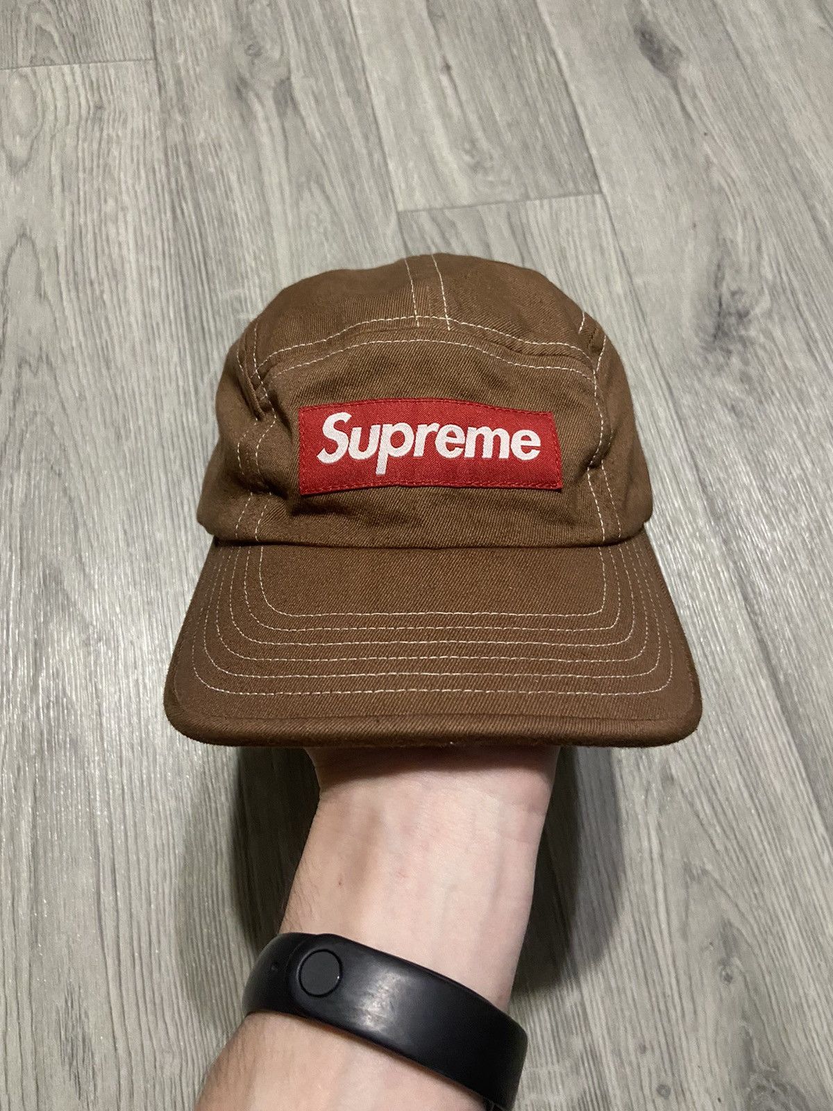 Supreme Supreme Box Logo 6 Panel Brown Cap Size ONE SIZE - 2 Thumbnail