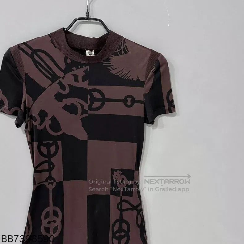 Hermes Hermes Horseshoe Buckle Silk Short-Sleeve Size XXS / US 00 / IT 34 - 2 Thumbnail