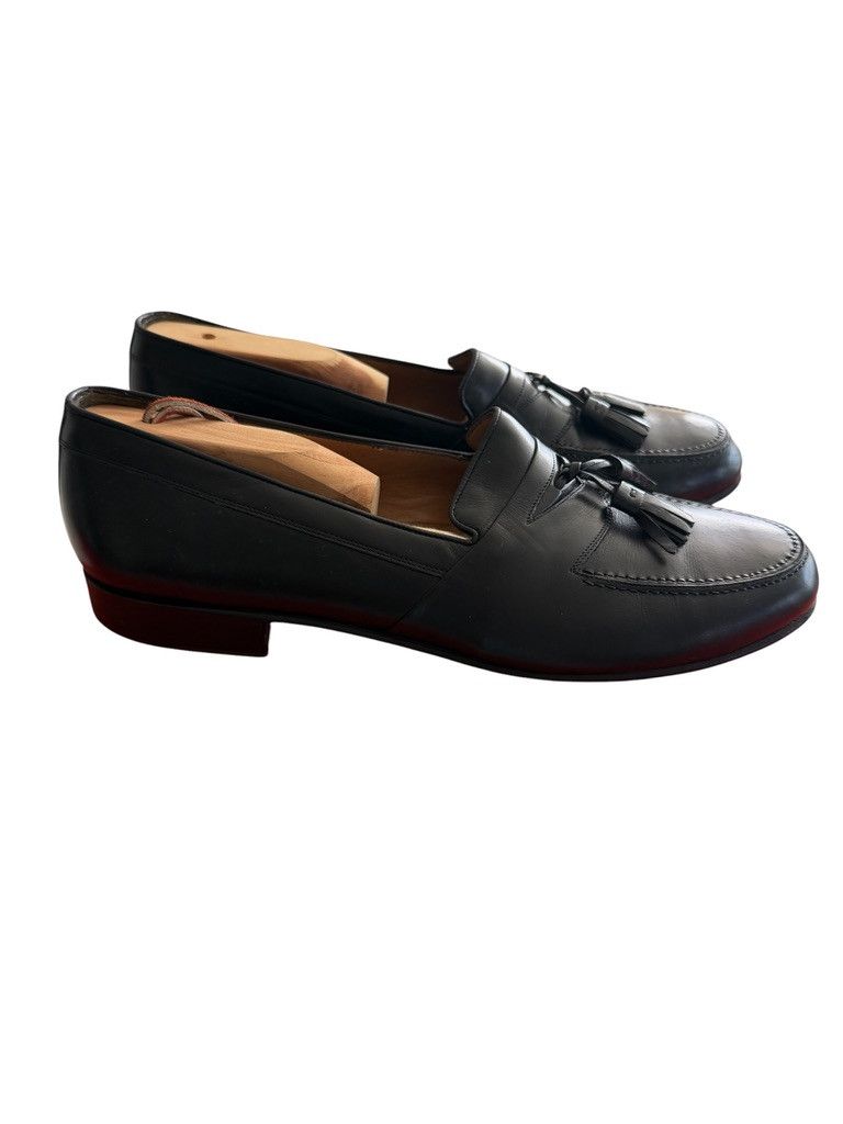 Vintrage Bally Switzerland Slip On Tassel Loafers Drivers Shoes Size 9.5 EEE VTG 1980s BALLY Switzerland Berzo Brown Calfskin Kiltie  main image 3