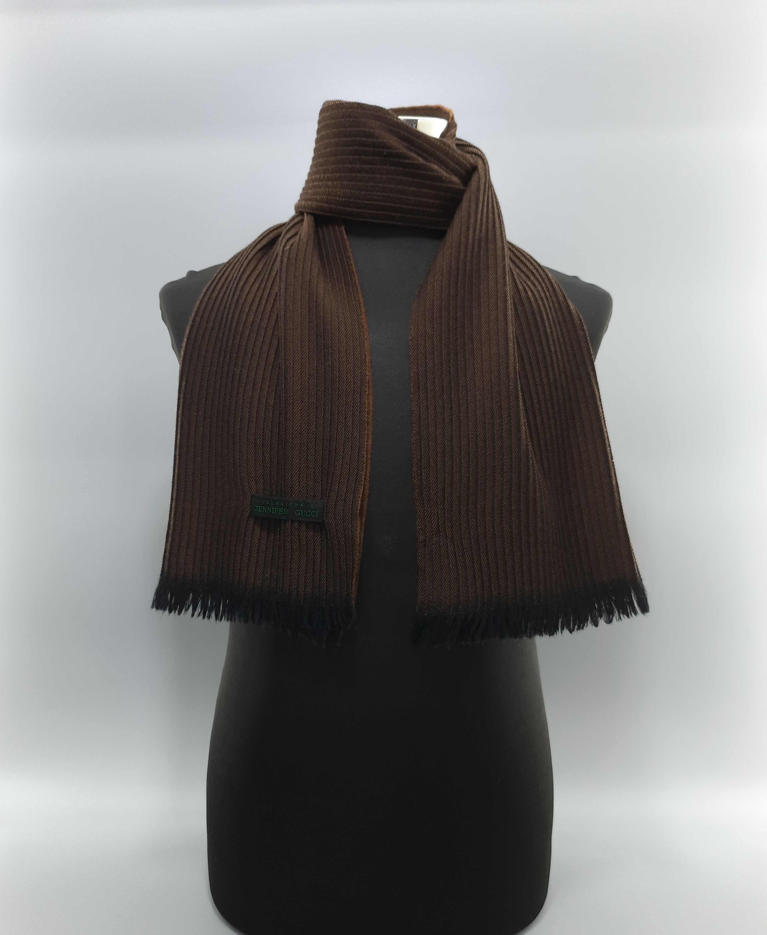 Vintage Jennifer Gucci Scarf / Muffler / Wool - MFA271