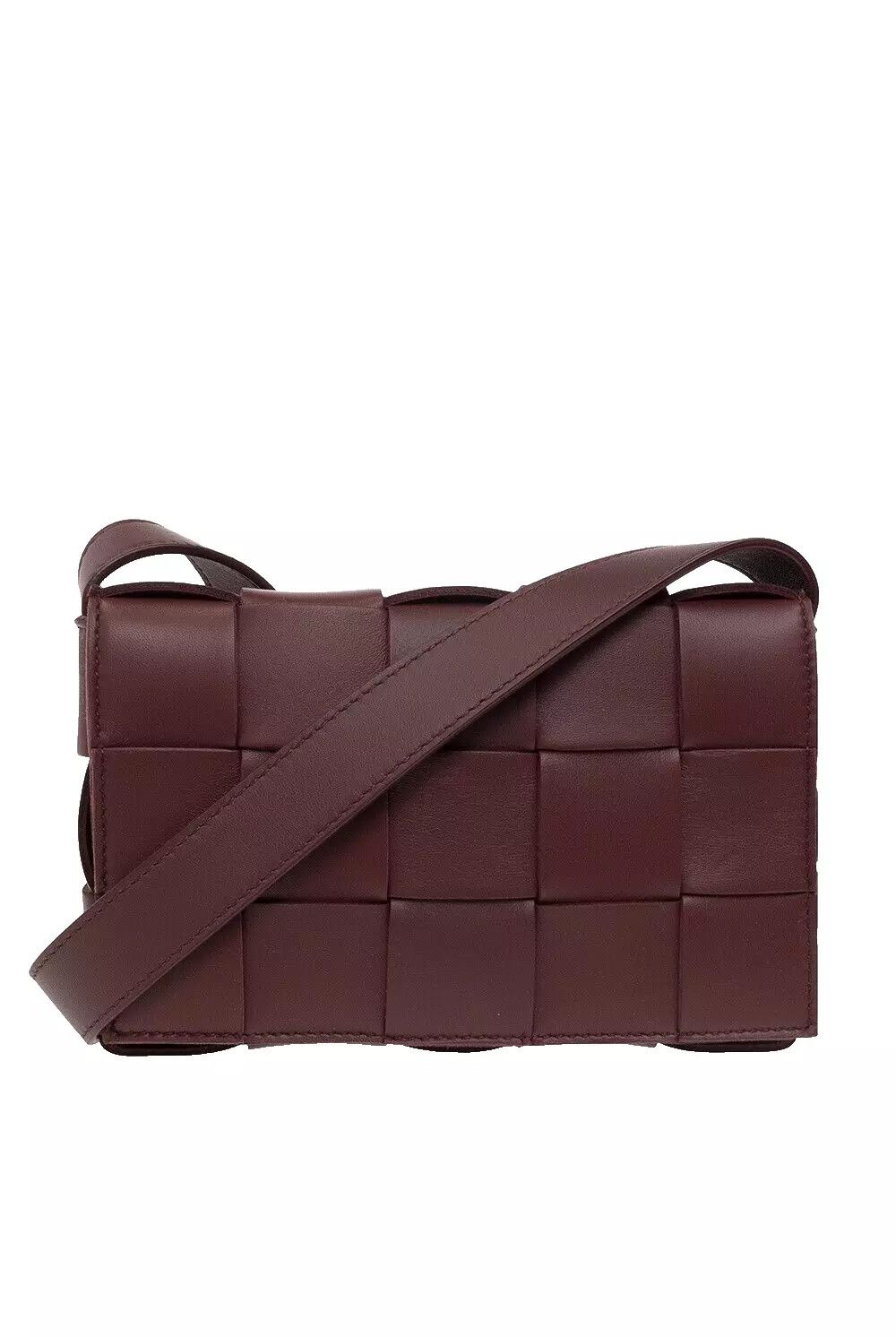 BV Small Cassette Barolo Red Shoulder Bag