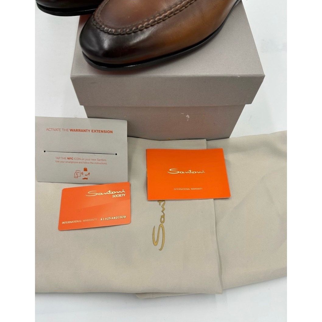 Santoni Men's Santoni Carlo soft furnished penny loafers size 8 US Size US 8 / EU 41 - 4 Thumbnail