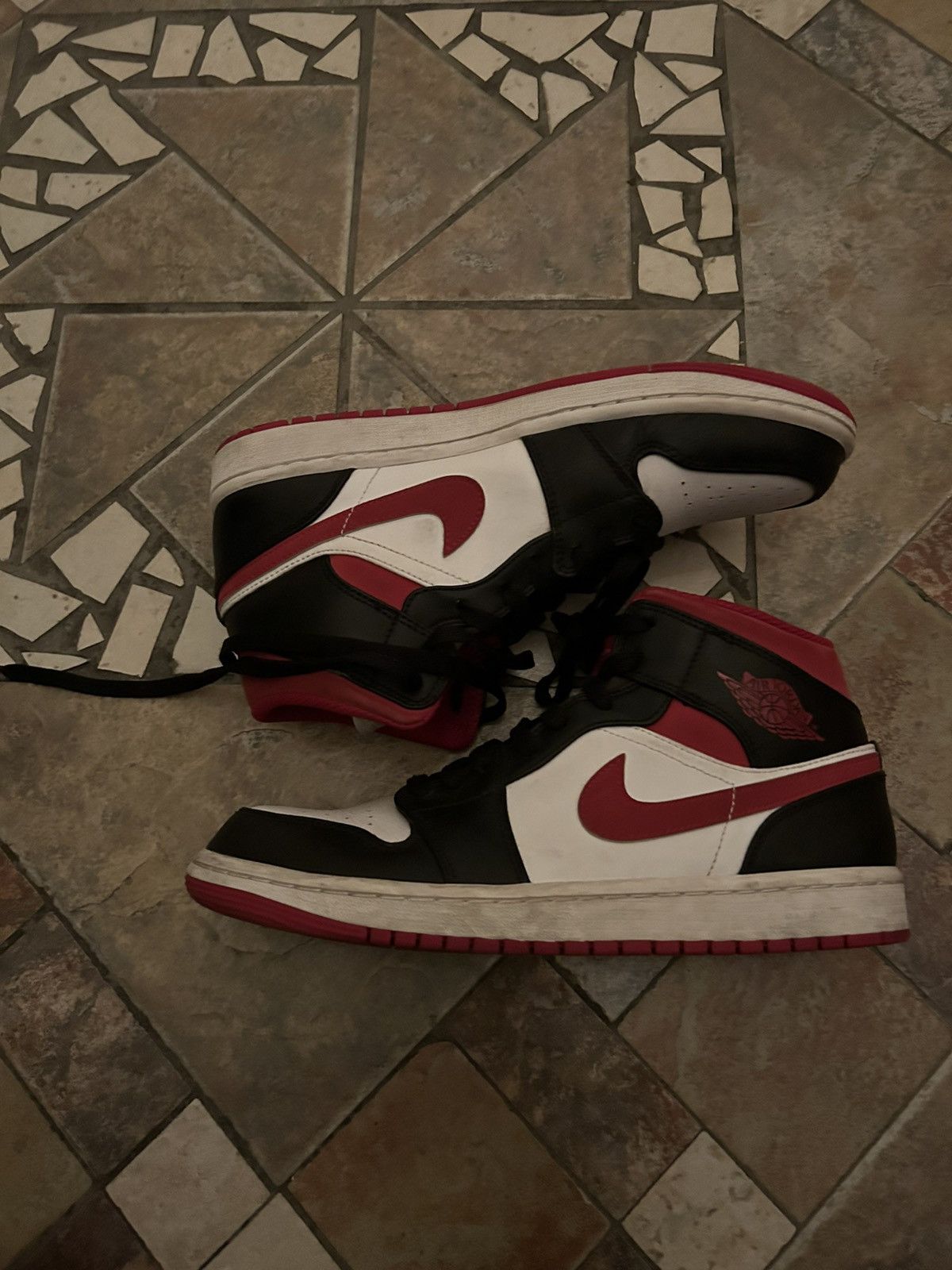 Jordan Brand Air Jordan 1 Mid ‘Black Gym Red’ Size US 8.5 / EU 41-42 - 2 Thumbnail
