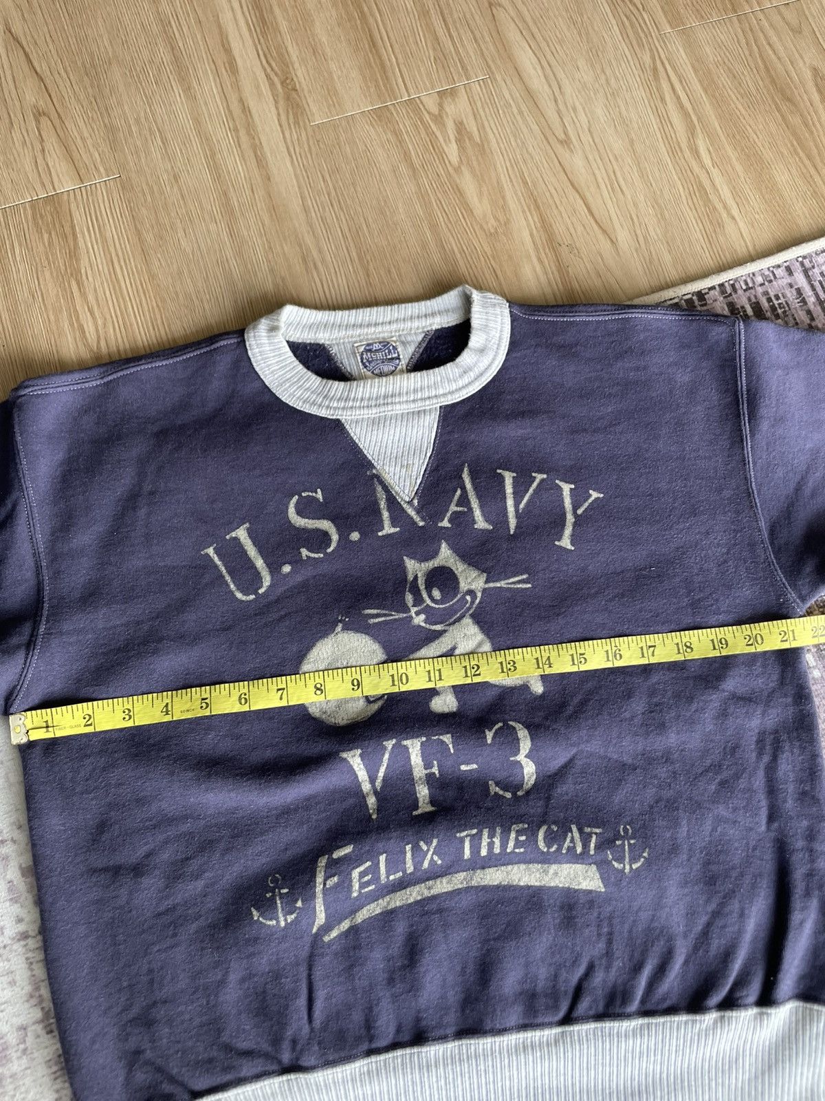 The Real McCoy's Vintage 90s Toys McCoy Felix The Cat US Navy Sweatshirts Size US M / EU 48-50 / 2 - 4 Thumbnail