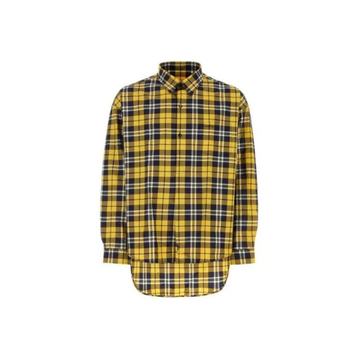 Givenchy Givenchy Men's Checkered Lapel Long-Sleeve Shirt Size US XXS / EU 40 - 1 Thumbnail