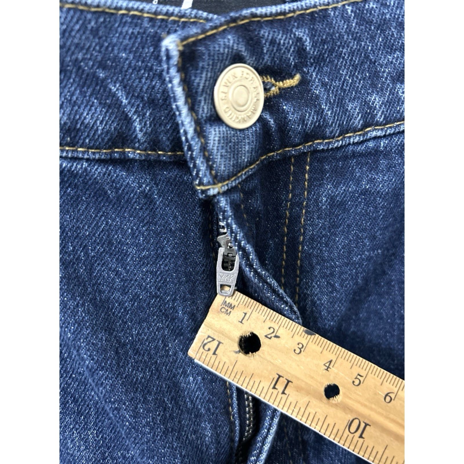 7 For All Mankind 7 For All Mankind Jeans Mens 29x34 Dark Wash Straight Leg Pocket Denim 5-Pocket Zip Button YKK Size US 29 - 5 Thumbnail