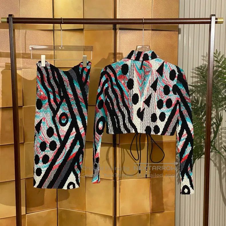Hermes Hermes 23ss Julia's Dream Silk Printed Pleated Knit Set Size XS / US 0-2 / IT 36-38 - 3 Thumbnail