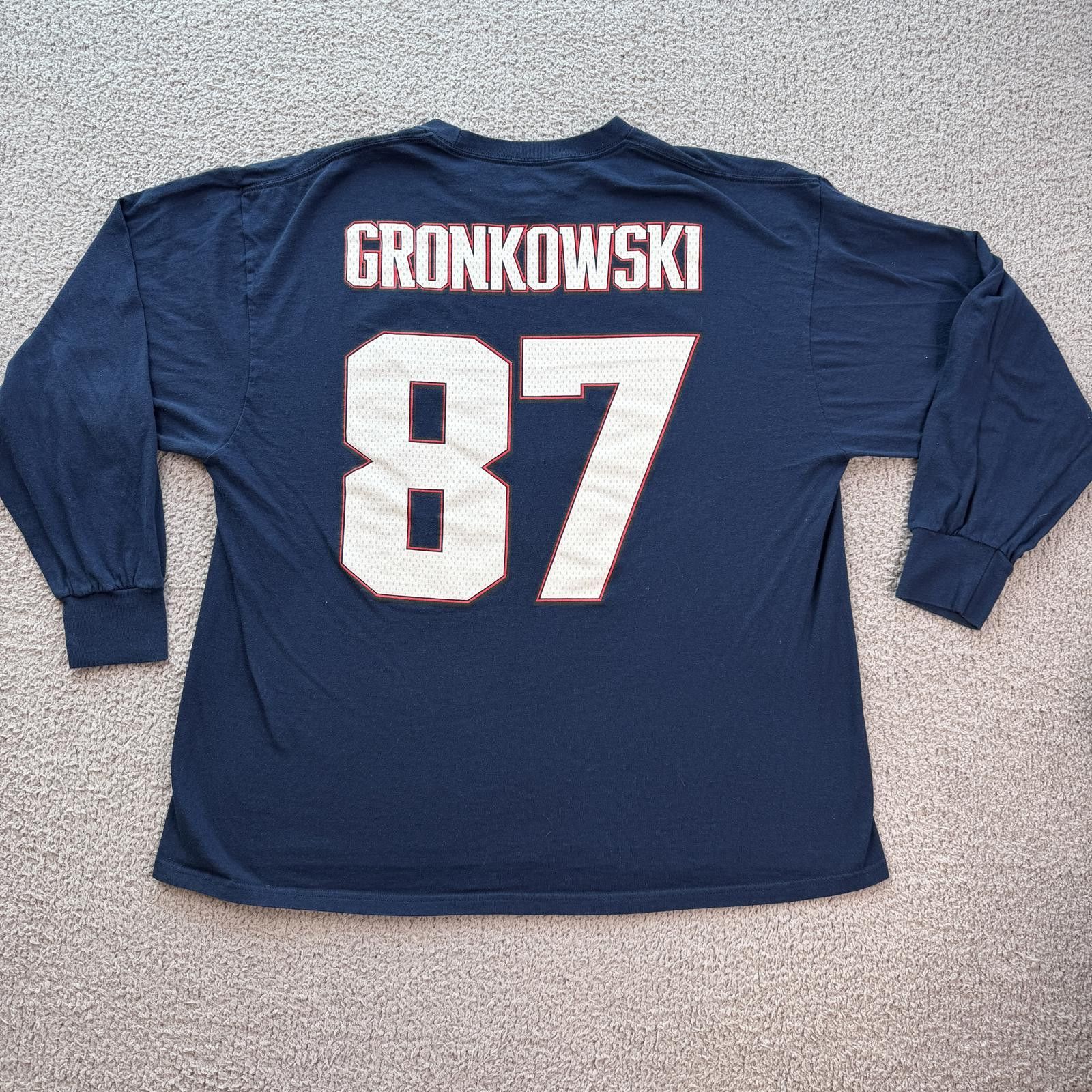 Majestic Rob Gronkowski 87 New England Patriots Long Sleeve Shirt Size US XXL / EU 58 / 5 - 3 Thumbnail