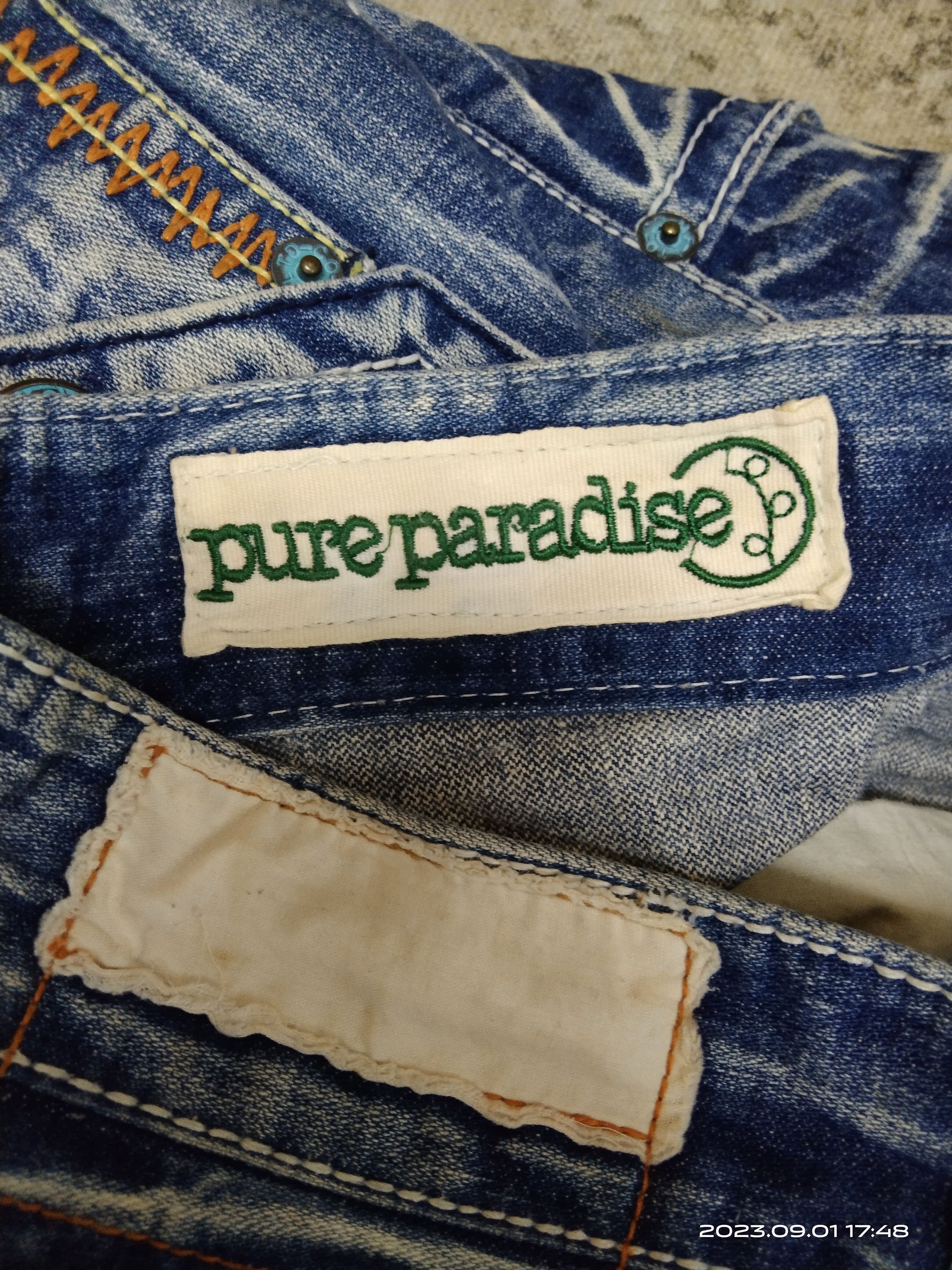 Japanese Brand FLARE SICK PURE PERADISE DENIM PANTS Size US 29 - 8 Thumbnail