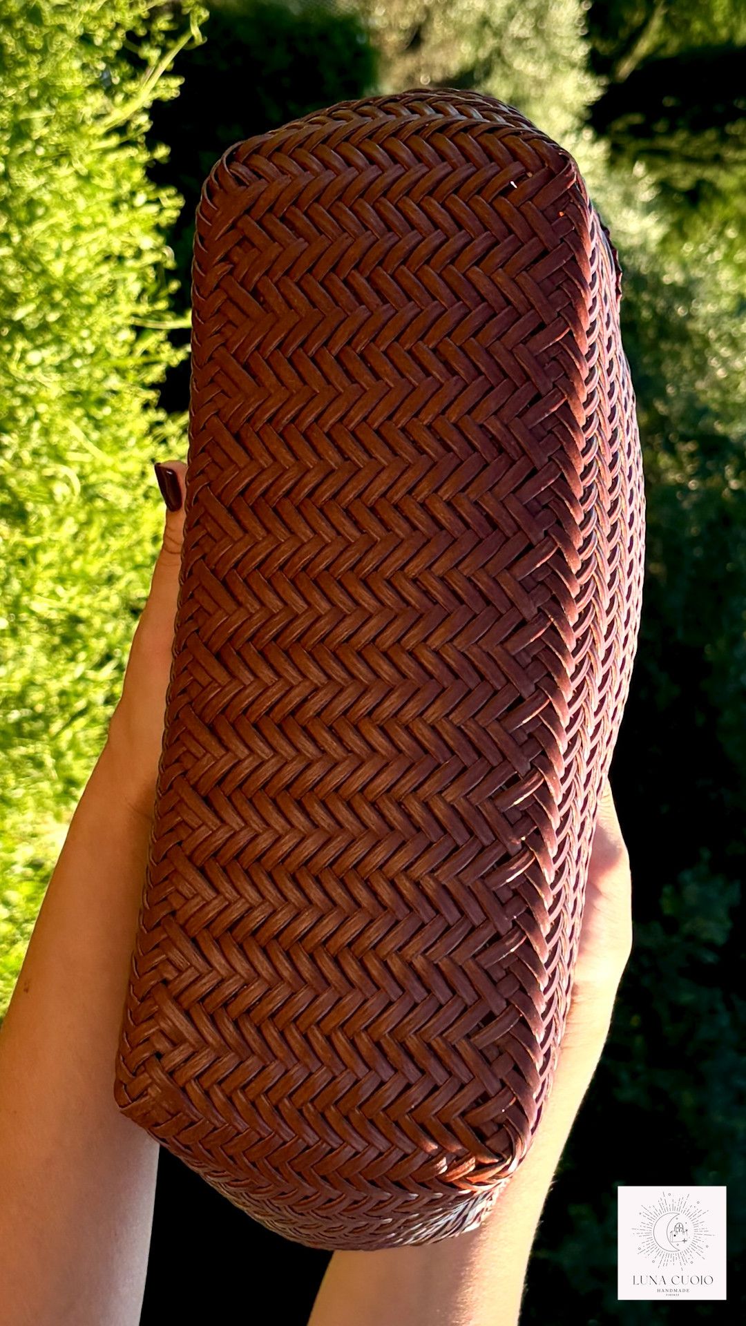 Vera Pelle Cowhide Leather Tote Bag – Handwoven Shoulder Purse Size ONE SIZE - 4 Thumbnail