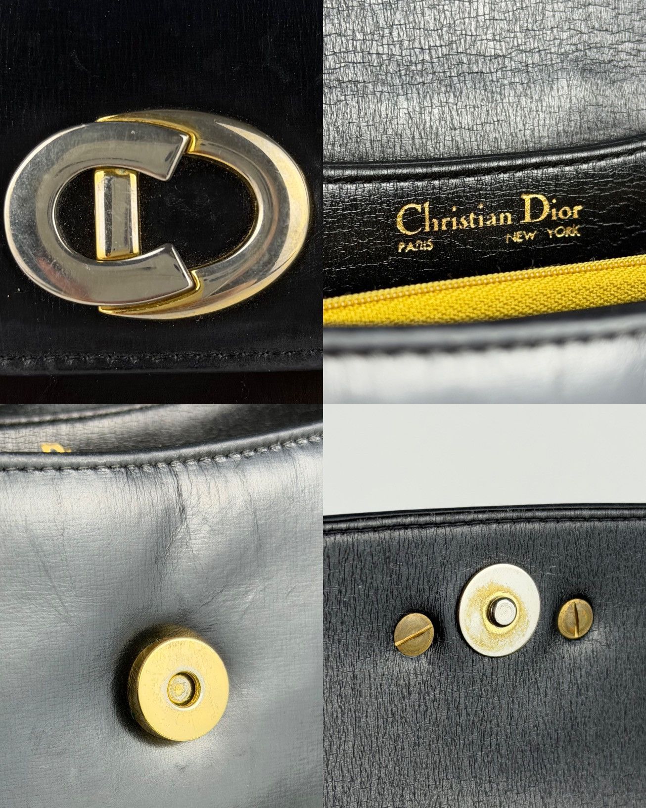 Dior Vintage 70s Dior box calf leather shoulder bag Size ONE SIZE - 20 Thumbnail