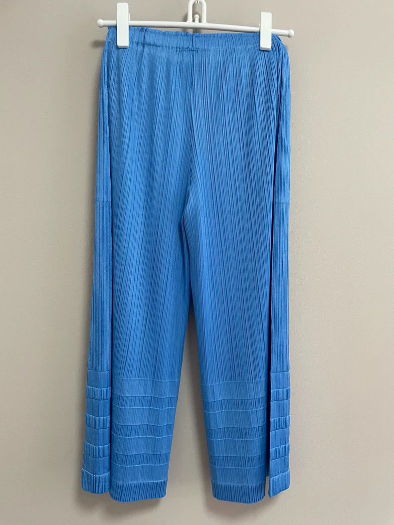 Issey Miyake Issey Miyake size:3 Blue pleated pants Size 42" / US 20 - 4 Thumbnail