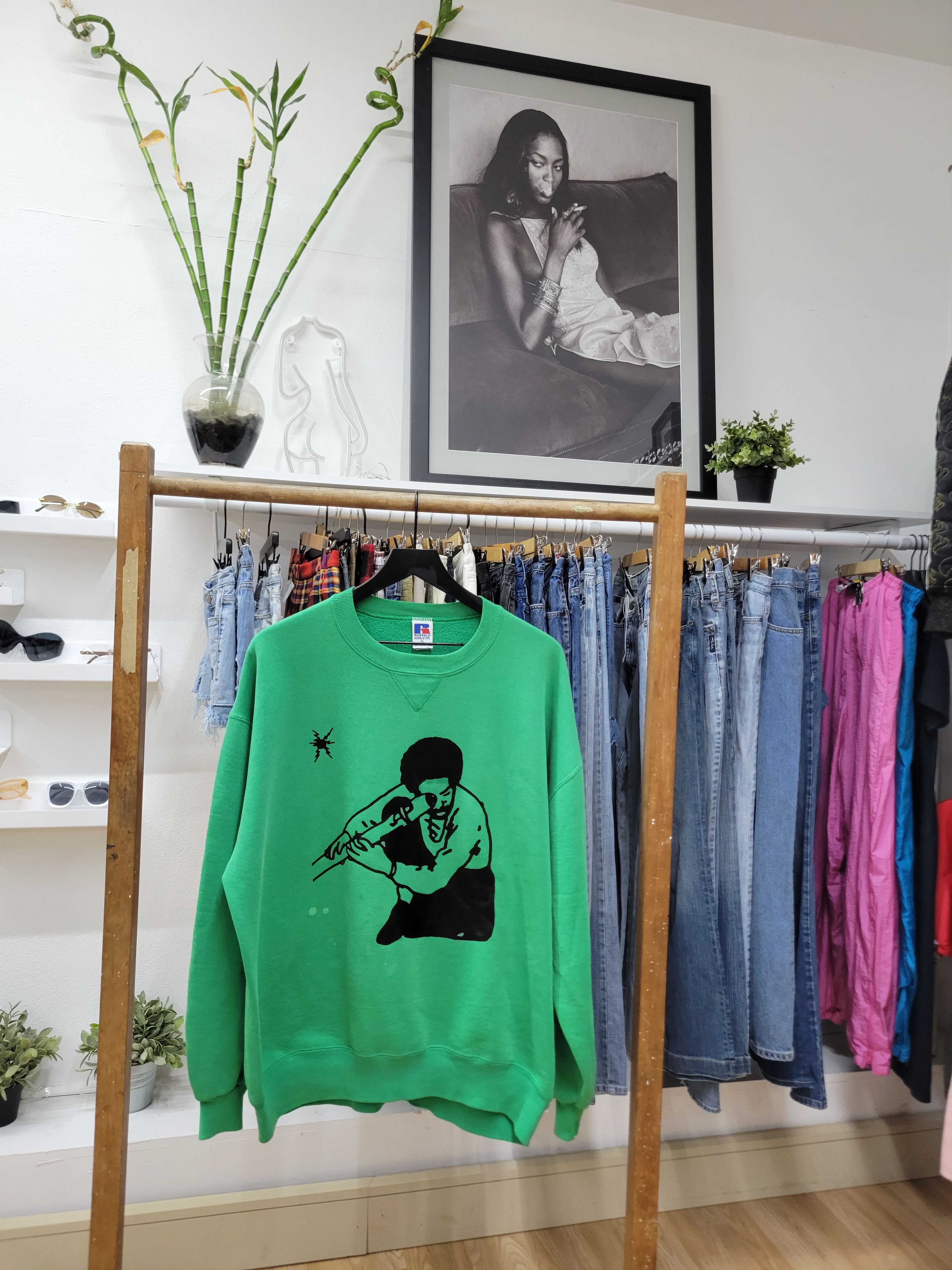 Rap Tees × Russell Athletic × Vintage Andre 3000 new blue sun sweater Size US XL / EU 56 / 4 - 1 Thumbnail