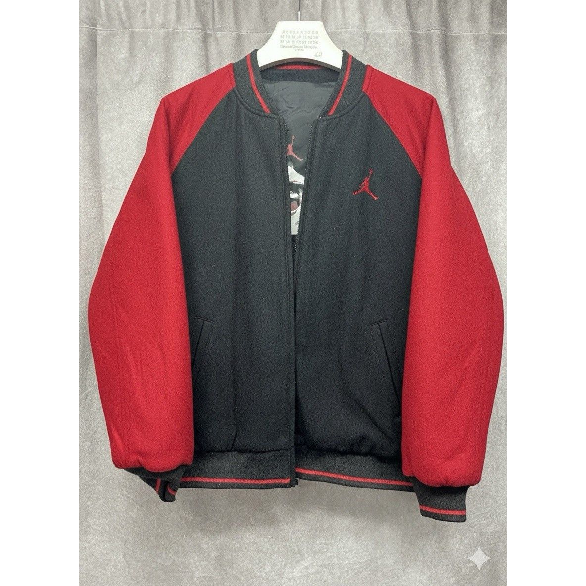 Other VTG 2005 Air Jordan 20th Anniversary Reversible Jacket Wool Size US XL / EU 56 / 4 - 3 Thumbnail