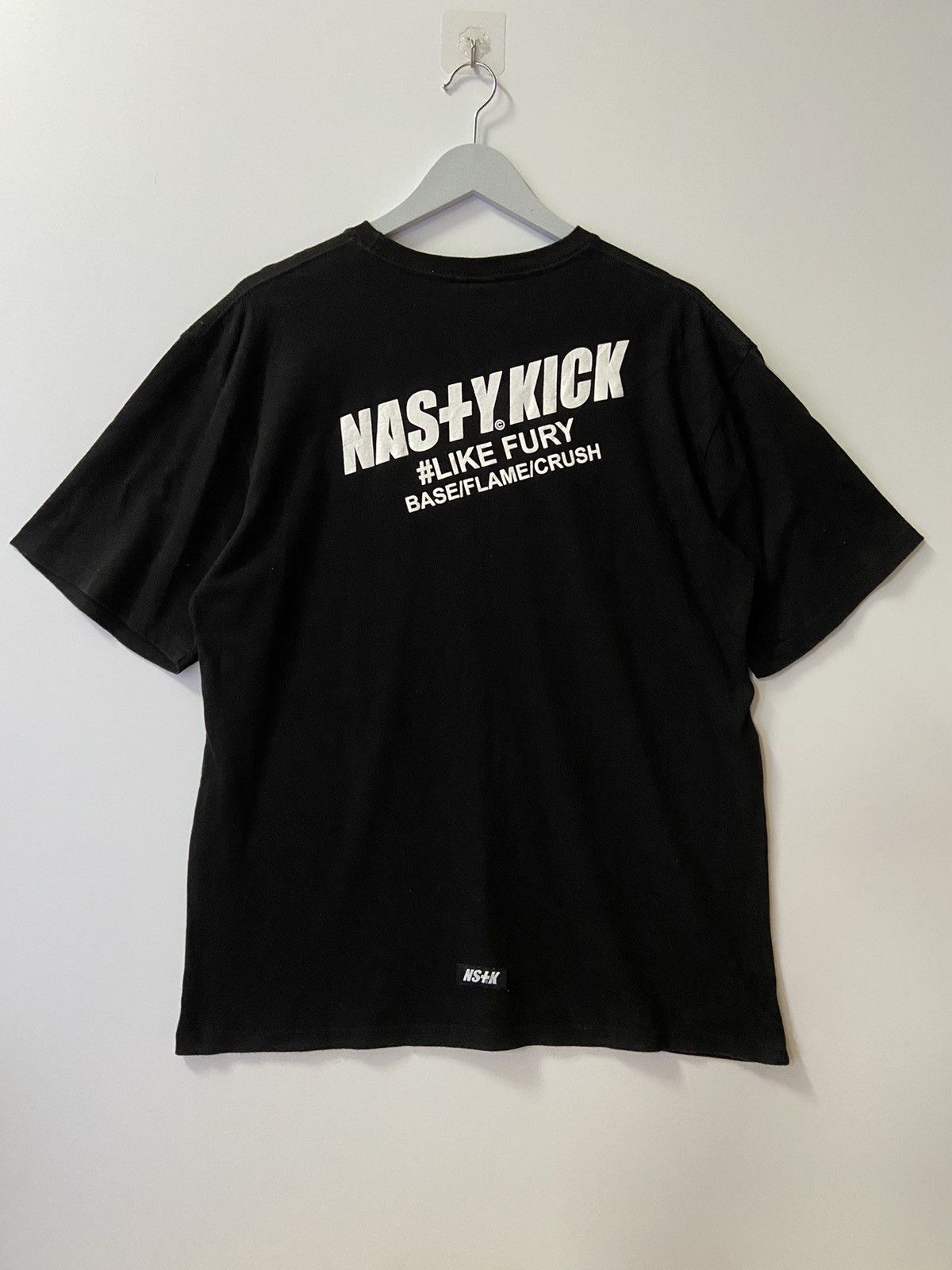 NASTY KICKのKick Off Pigment Short Sleeve T-Shirt NS+K LIKE FURY NASTY KICK V2 BLACK TEE