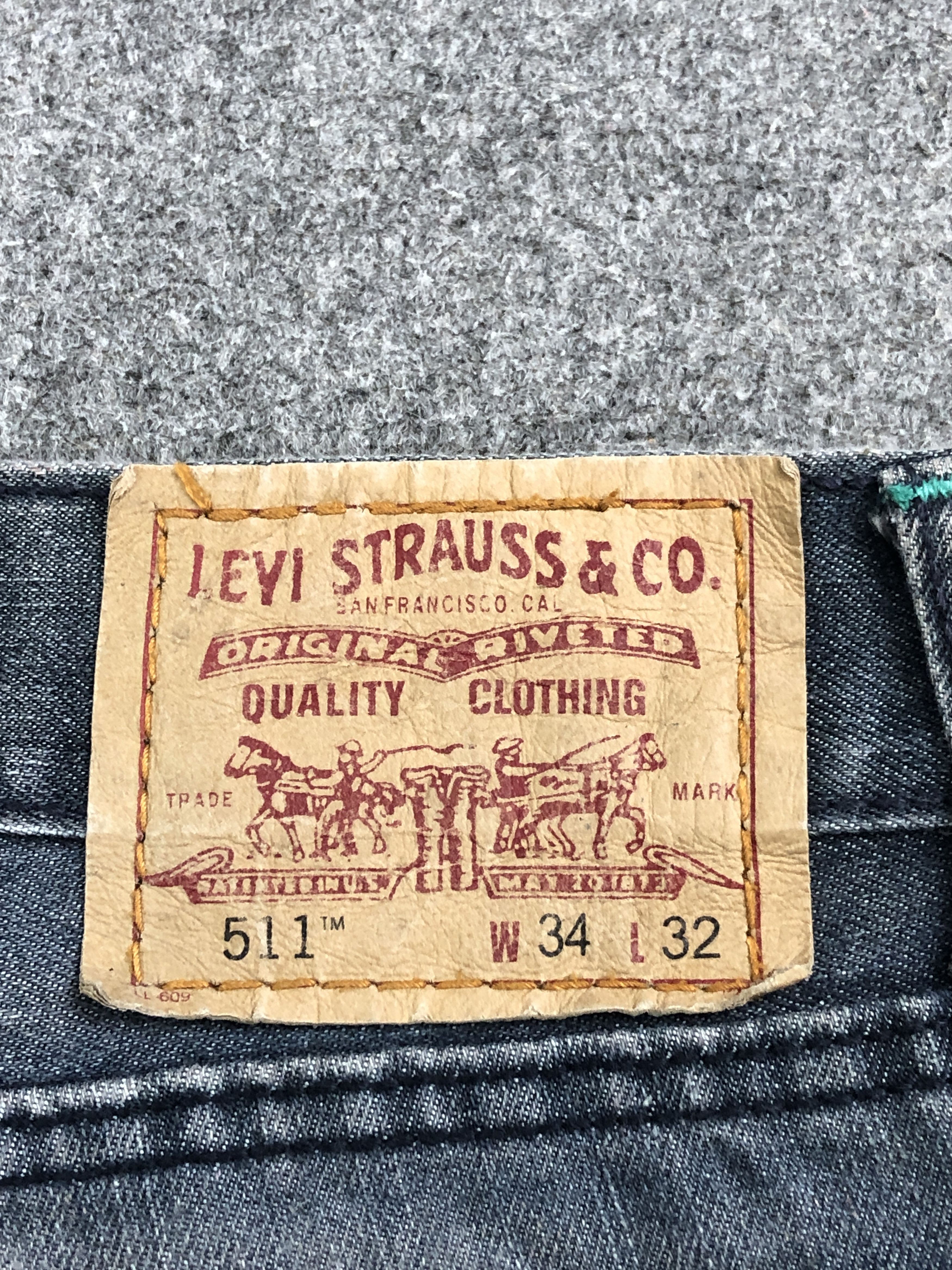 Levi's Vintage Levis 511 Skinny Distressed Jeans DP2532 Size US 33 - 5 Thumbnail