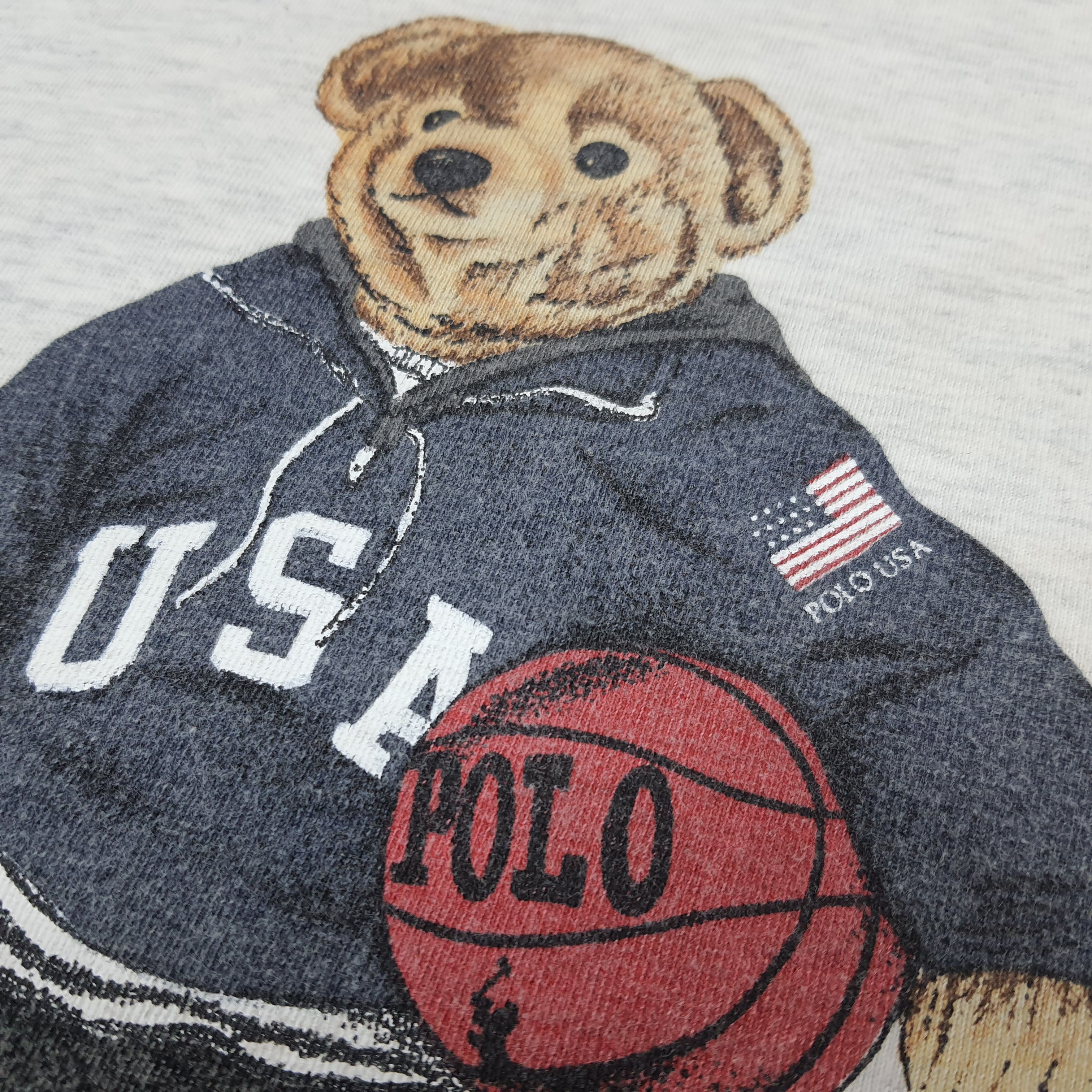 Polo Ralph Lauren Vintage Polo Bear by Ralph Lauren Graphic Tshirt C299N11 Size US L / EU 52-54 / 3 - 3 Thumbnail