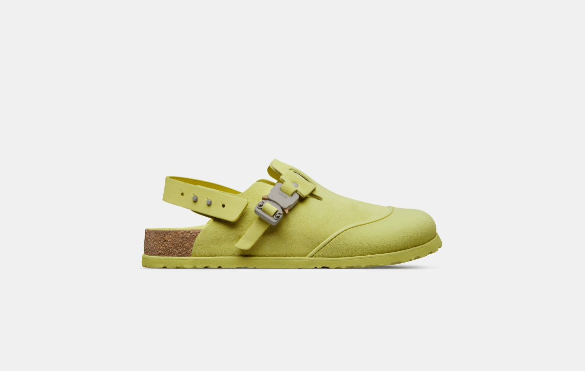 image of O1W1Db10224 Dior By Birkenstock Tokio Mule Shoes In Pastel Yellow, Men's (Size 9)