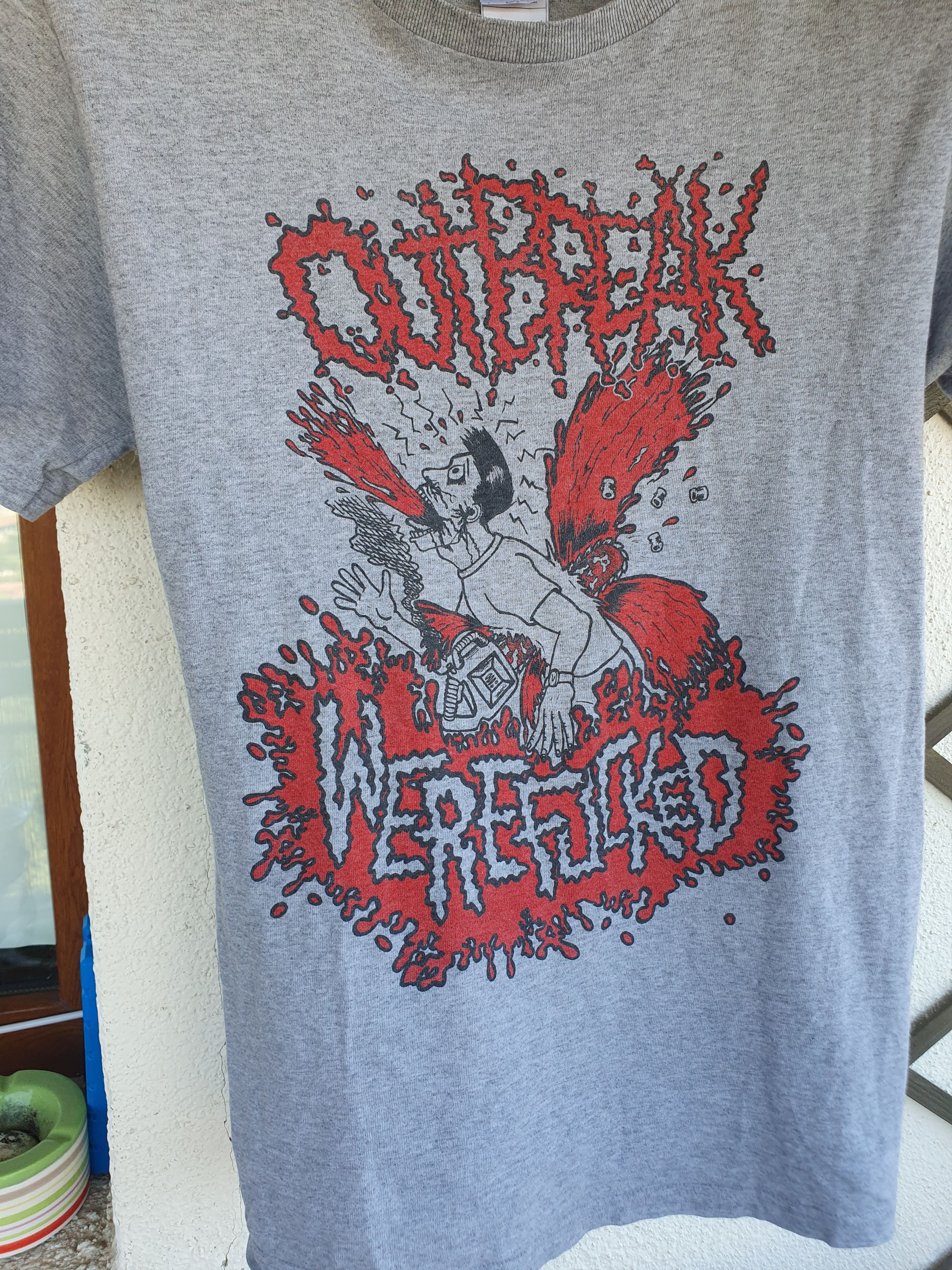 Band Tees Outbreak Were F**ked Hardcore Punk Band t-shirt sz S Size US S / EU 44-46 / 1 - 5 Thumbnail