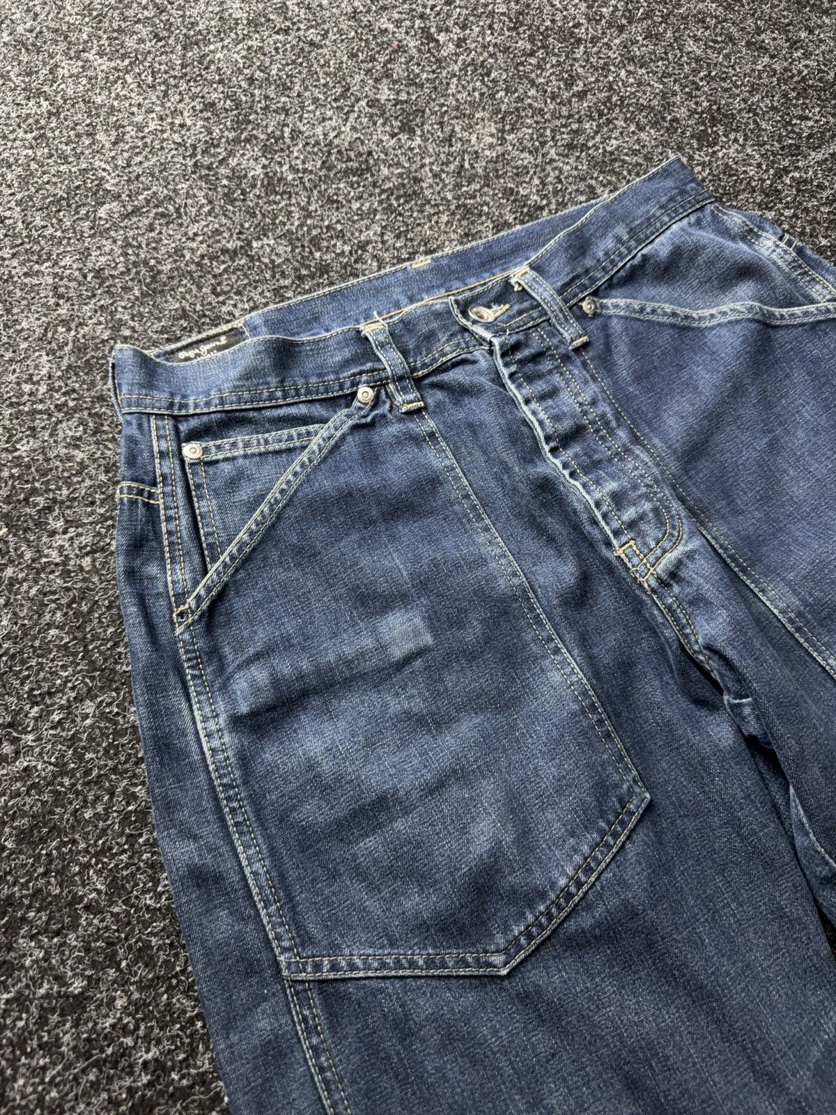 Japanese Brand Y2K 00s Pepe Jeans SK8 Straight Denim Blue 90s Vintage Style Size US 32 / EU 48 - 7 Thumbnail