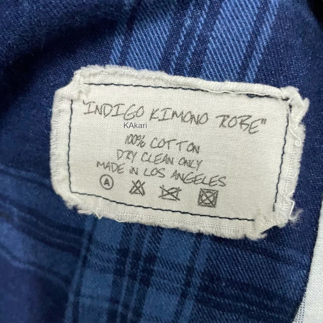 Greg Lauren Greg Lauren Indigo Dyed Long Patchwork Robe Size US L / EU 52-54 / 3 - 4 Thumbnail