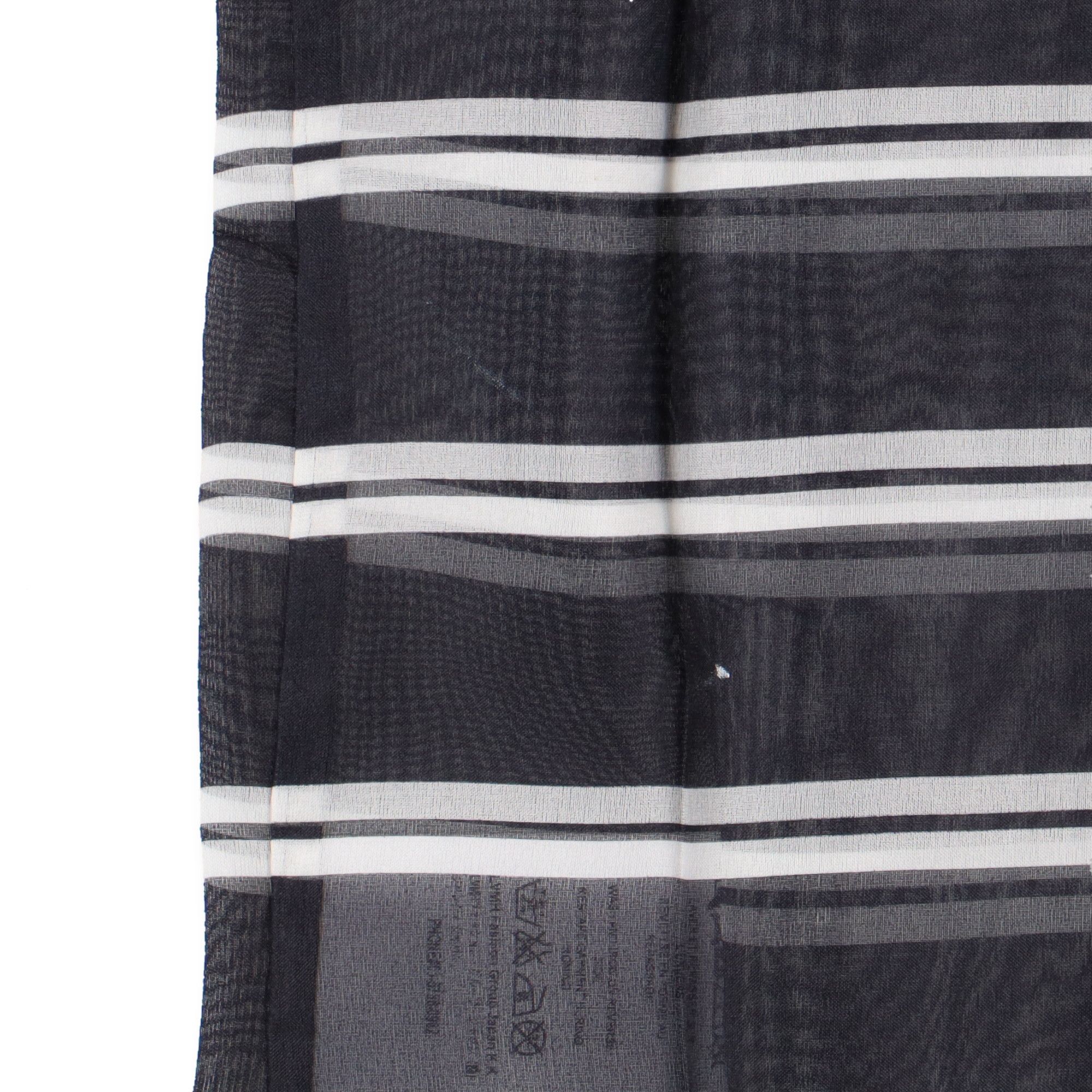 Givenchy Black and White Striped Organza Silk Oversized T-Shirt Size US M / EU 48-50 / 2 - 8 Thumbnail