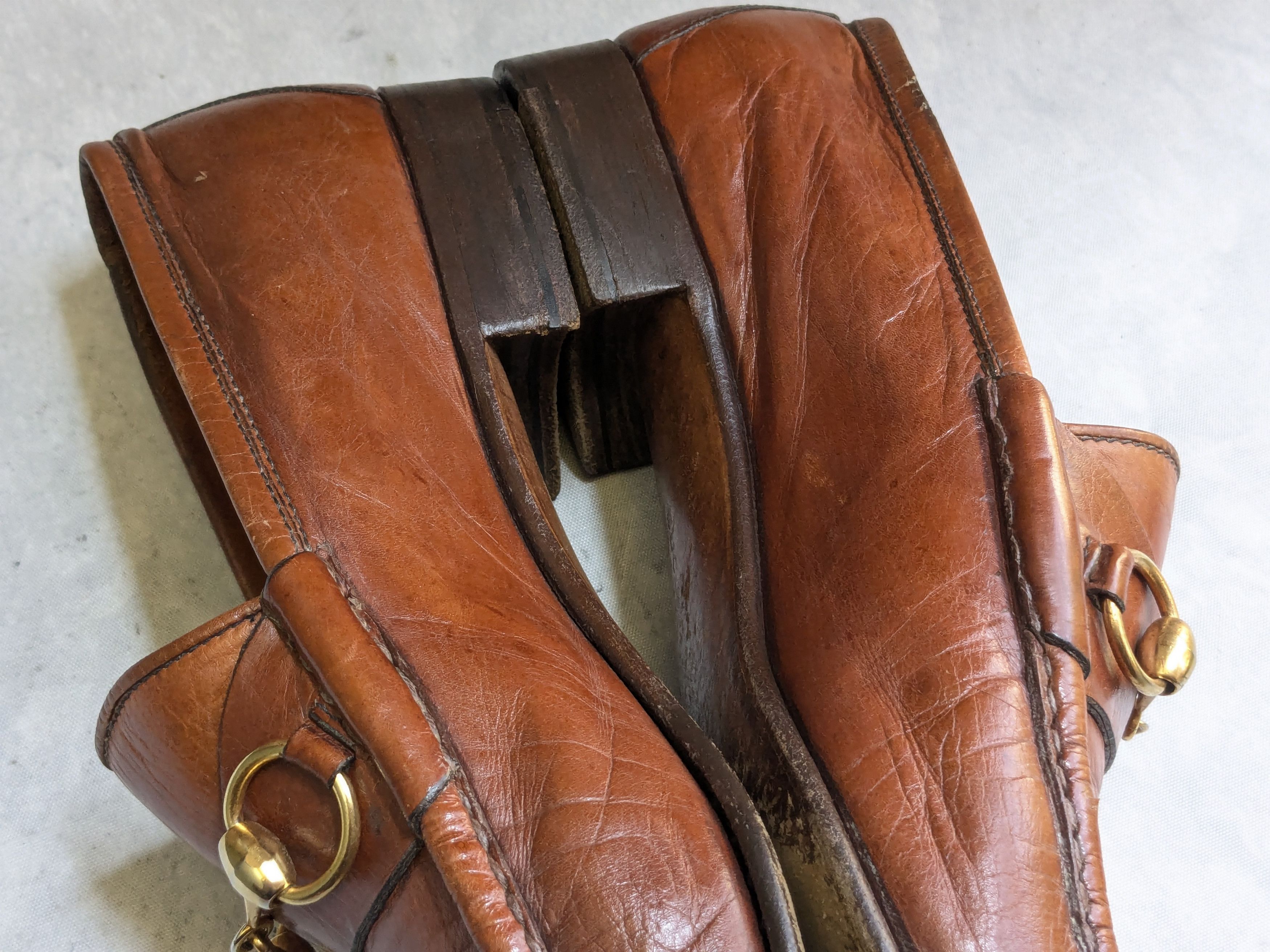 Gucci Gucci Horsebit Loafers Brown 9 Narrow Leather Buckle Size US 9 / EU 42 - 9 Thumbnail