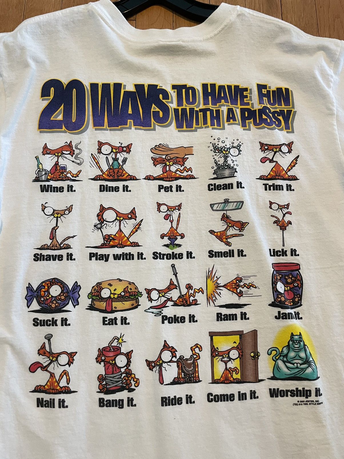 Anvil × Vintage Vintage “I Love Pussy” tee circa 2000 Size US L / EU 52-54 / 3 - 4 Thumbnail
