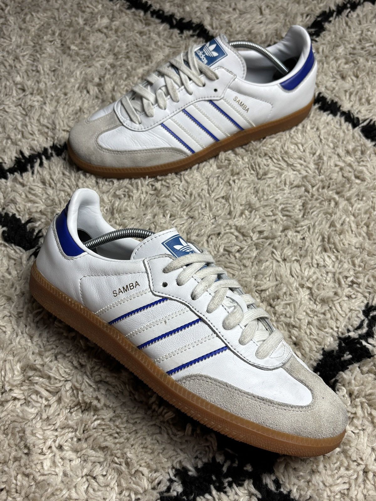 Adidas Samba Lucid Blue Vintage Leather Sneakers