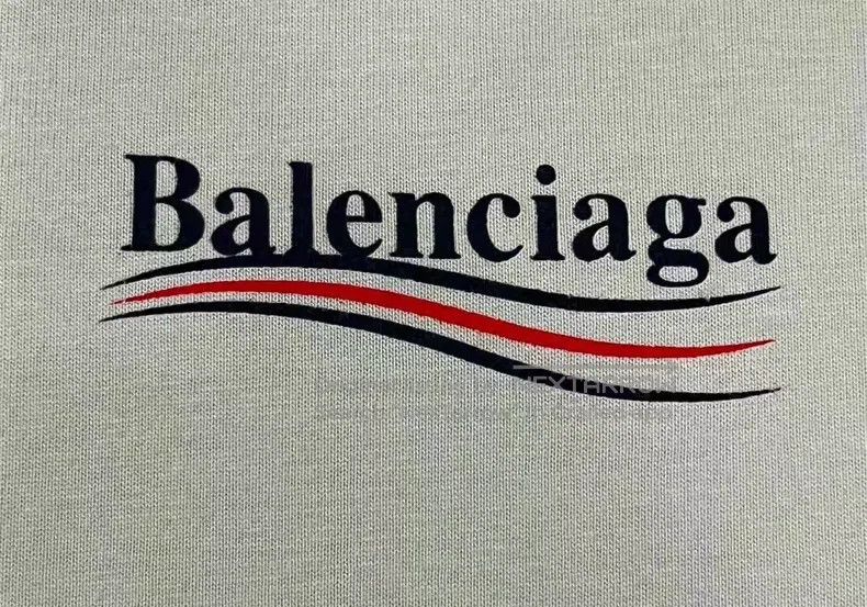 Balenciaga Balenciaga Beige and Milk Gray Coke Wave Logo Distressed S Size US XS / EU 42 / 0 - 6 Thumbnail