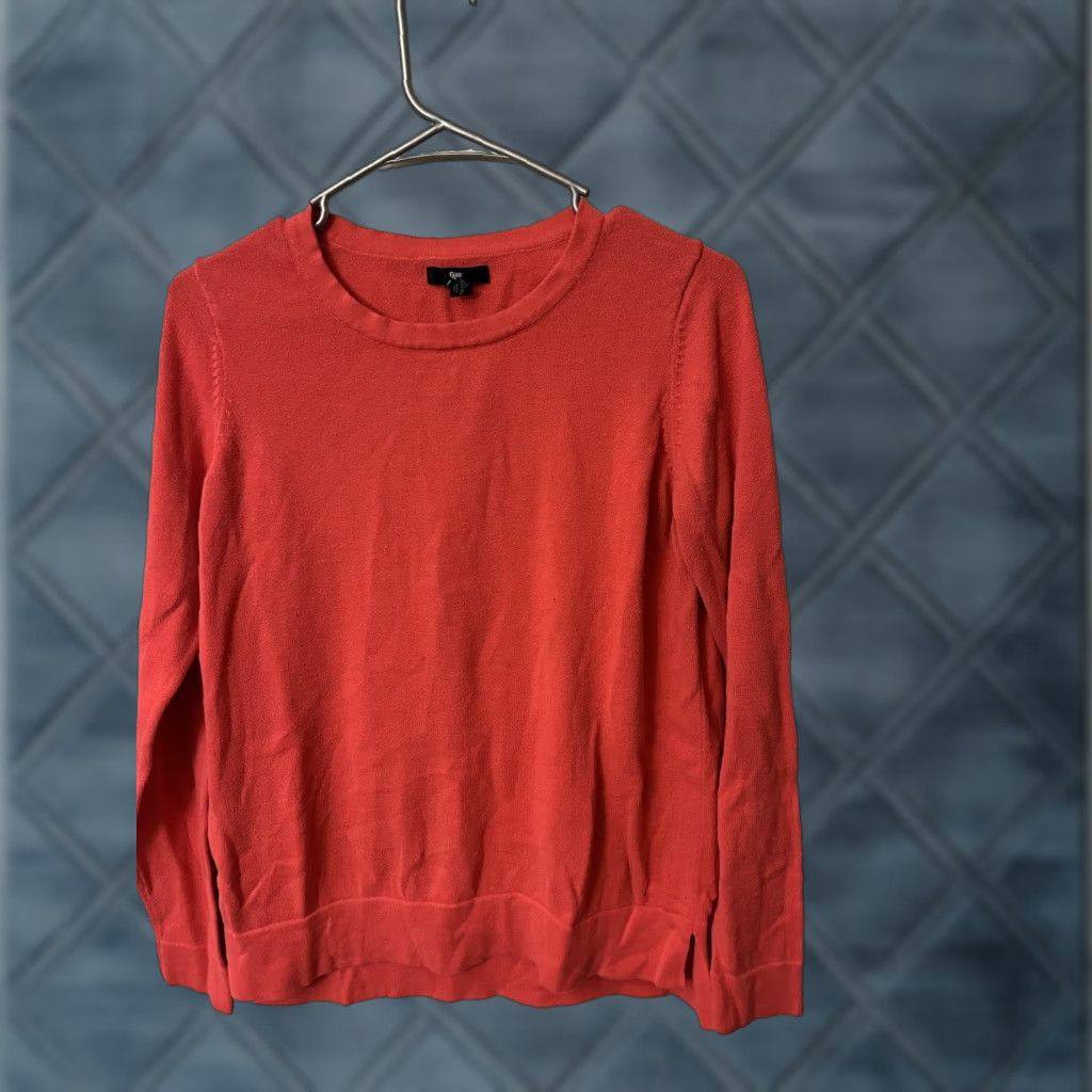 Gap Gap Pink Solid Crew Neck Long Sleeve Size Medium Sweater Size M / US 6-8 / IT 42-44 - 1 Thumbnail