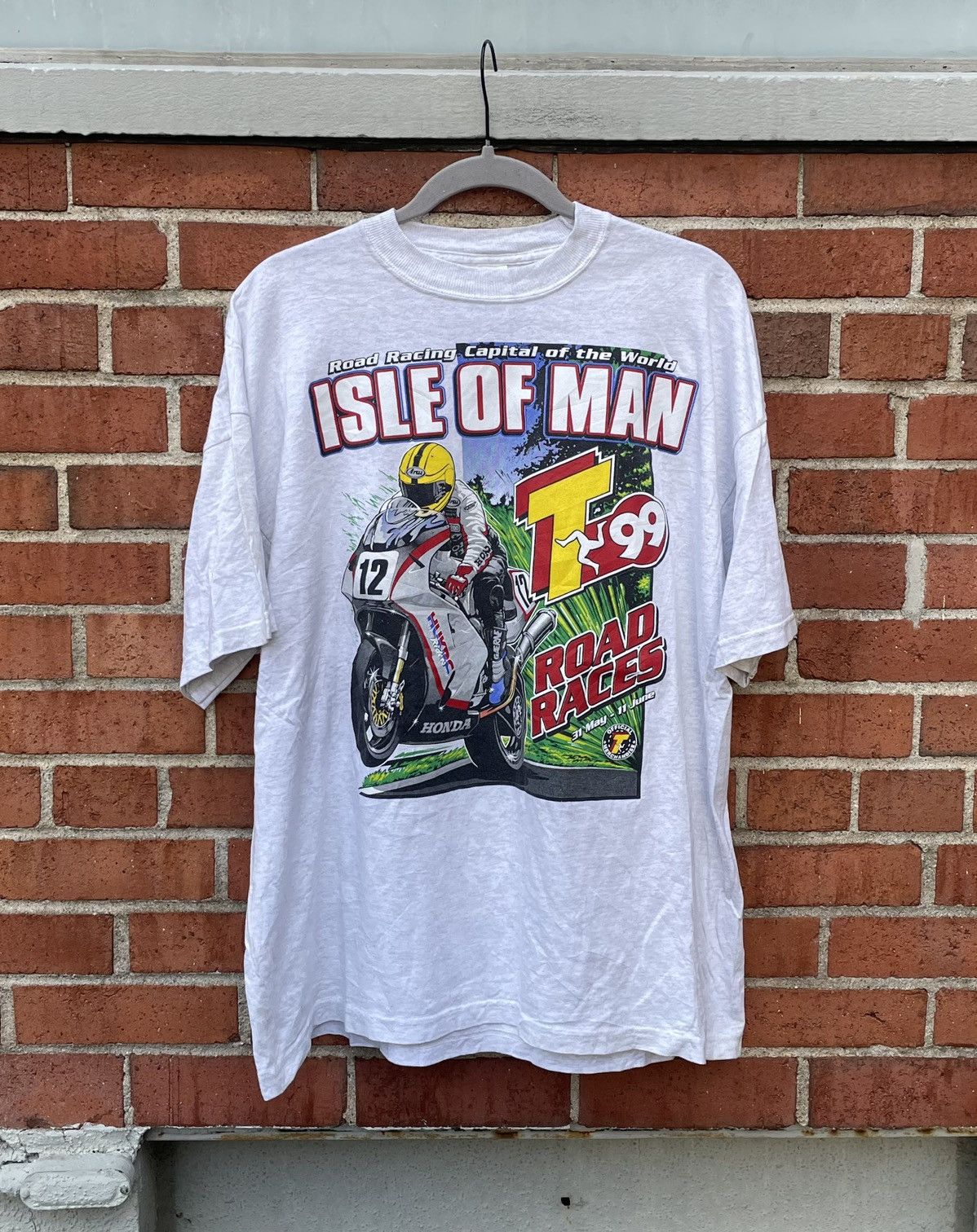Other Vintage 1999 Screen Stars Isle of Man TT Moto Racing T-shirt Size US XL / EU 56 / 4 - 1 Thumbnail