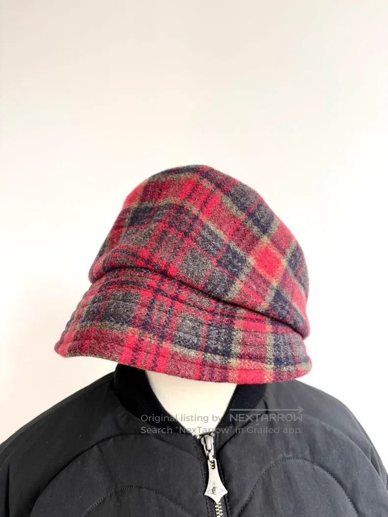 Vivienne Westwood Vivienne Westwood Vintage Red and Grey Plaid Newsboy Cap Size ONE SIZE - 2 Thumbnail