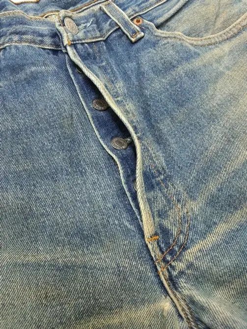 Levi's 90s Vintage Levi's 501 Made In USA Rusty Distressed Jeans Size US 32 / EU 48 - 5 Thumbnail