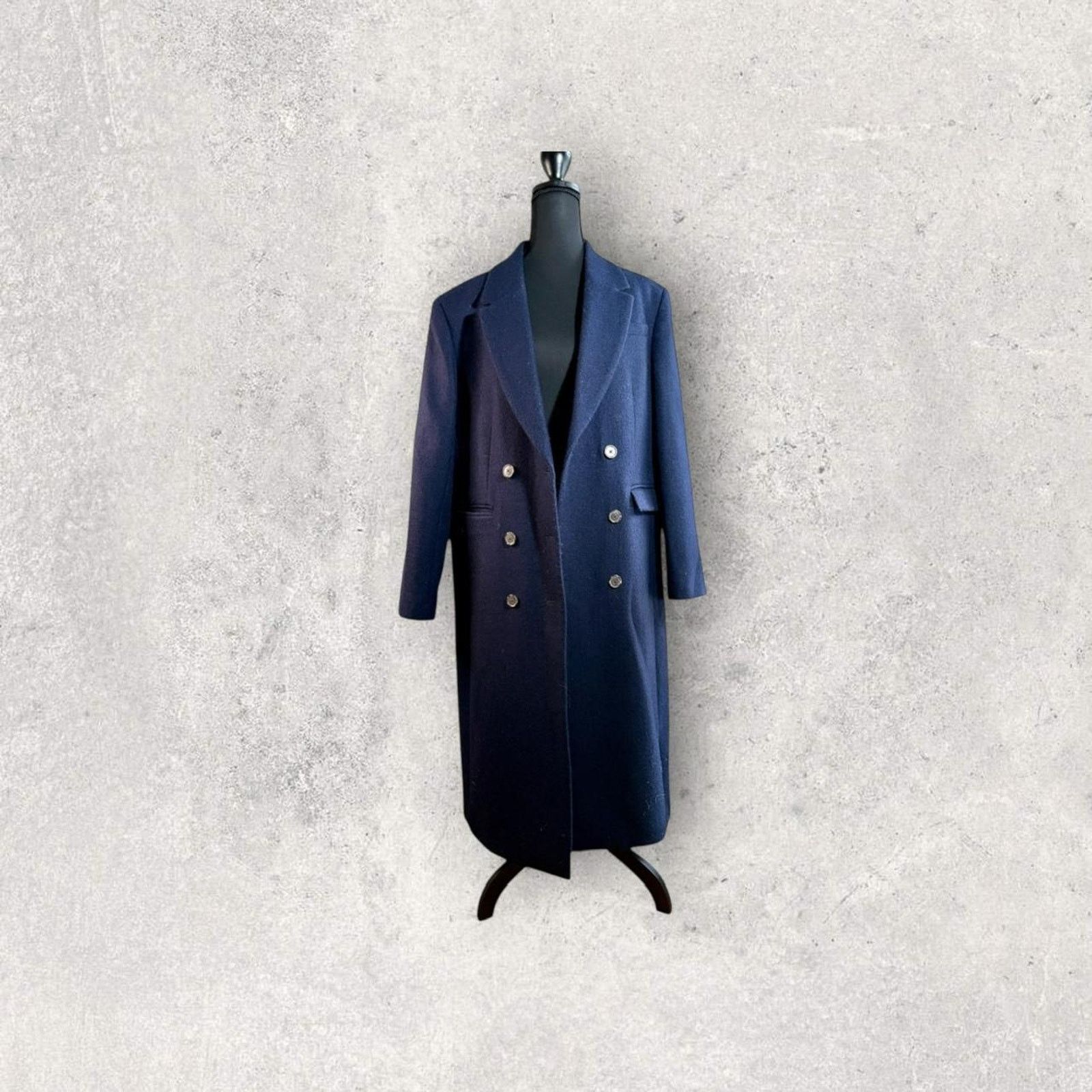 J.Crew J crew navy blue double breasted Coat Size L / US 10 / IT 46 - 2 Thumbnail