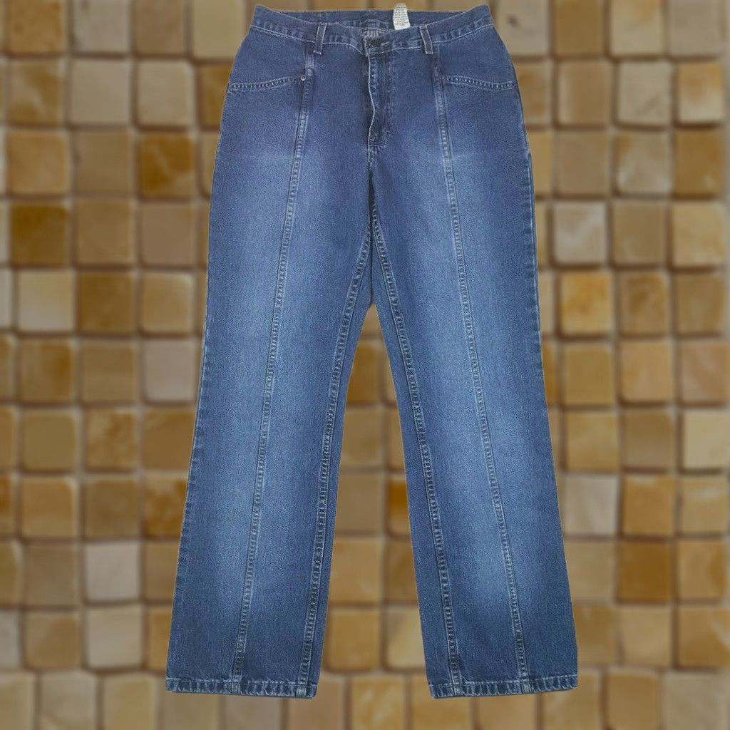 Denime VINTAGE Havana Jack's Cafe Jeans Mom Blue 12 Denim 90s Retro Womens Classic Rise Medium Wash Regular Zip Pants Size 34" / US 12 / IT 48 - 1 Thumbnail