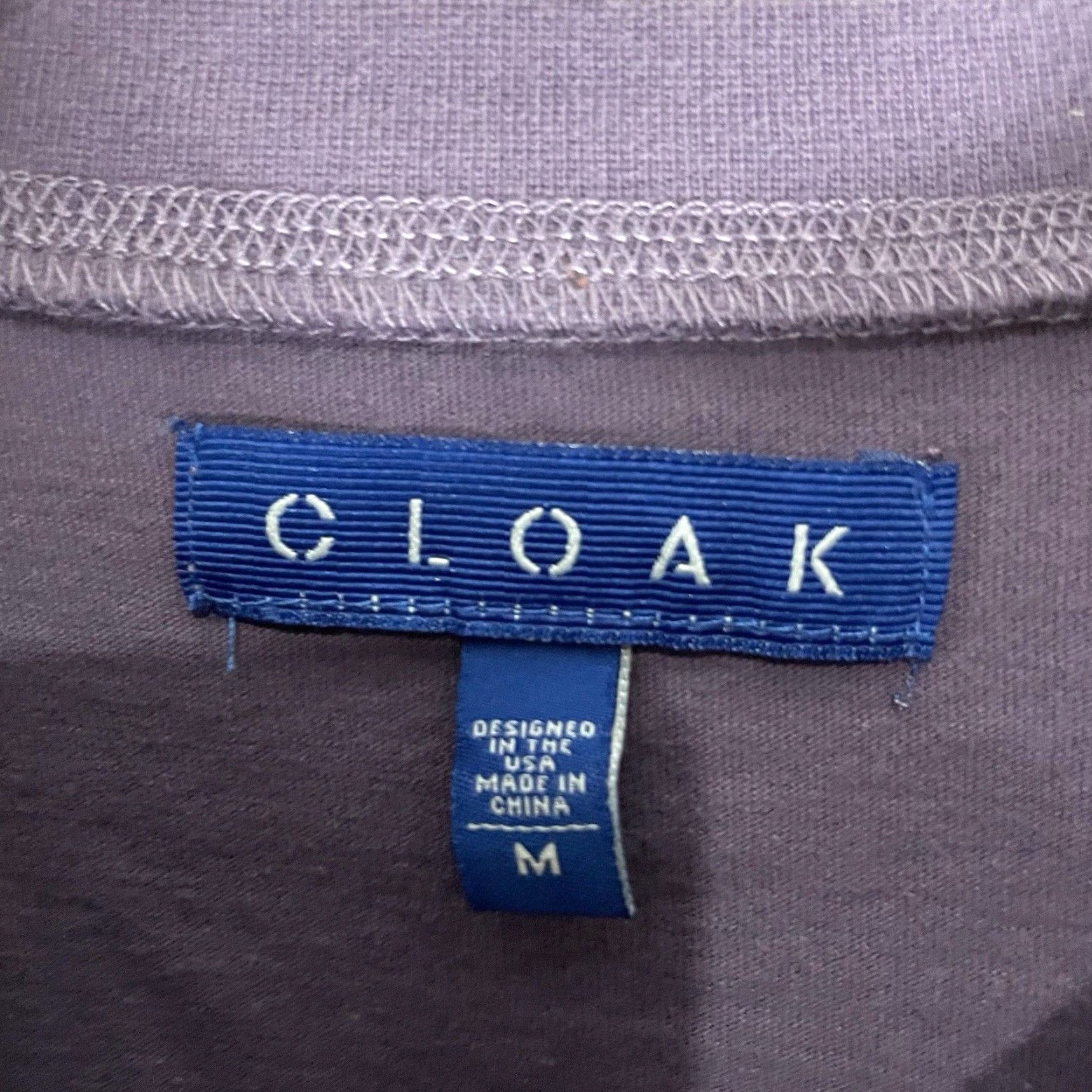 Vintage Cloak Purple 100% Cotton Tee Mens Size Medium Size US M / EU 48-50 / 2 - 4 Thumbnail