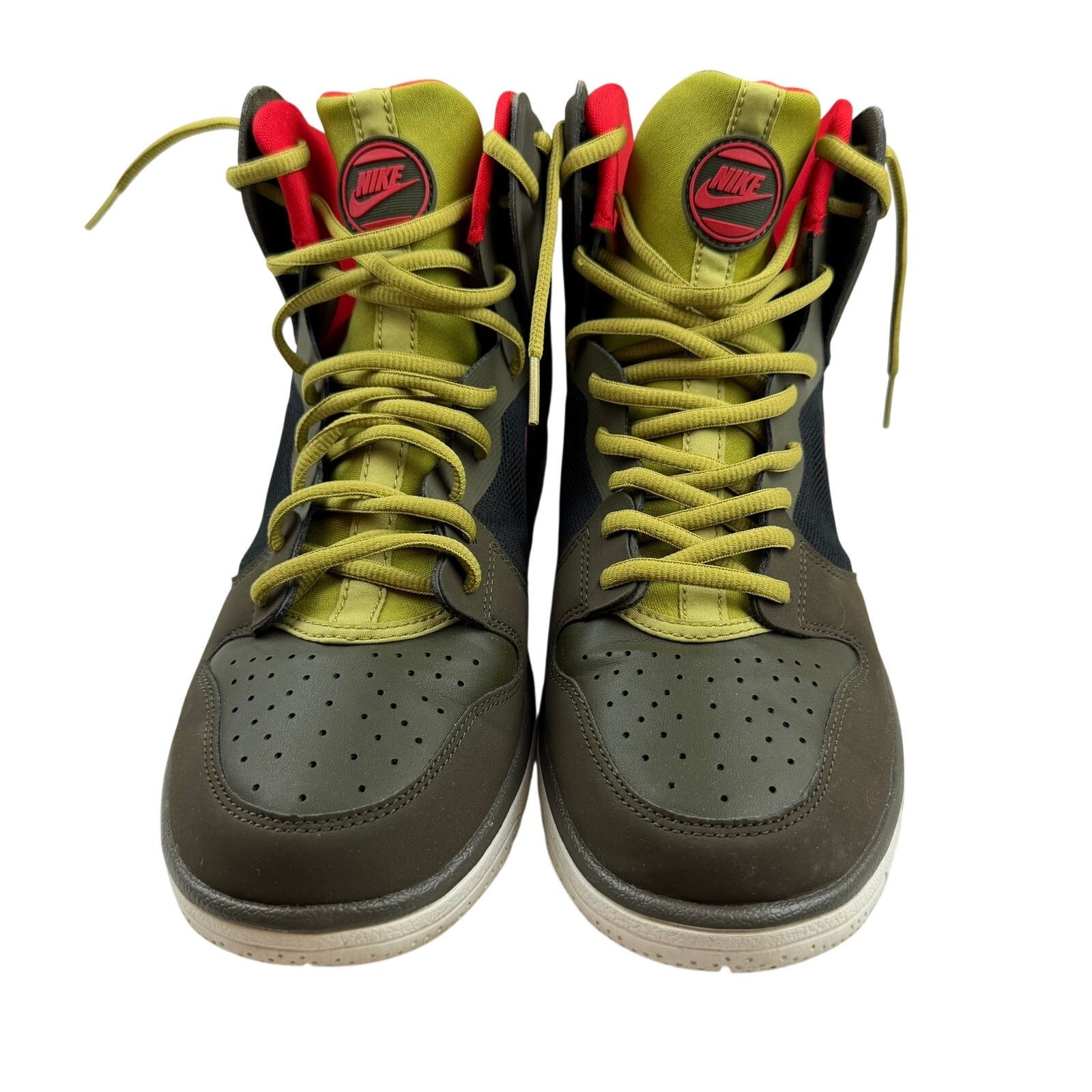 Nike Nike Dunk High Free Olive Green Red Sneakers Size 8 Size US 8 / IT 38 - 3 Thumbnail