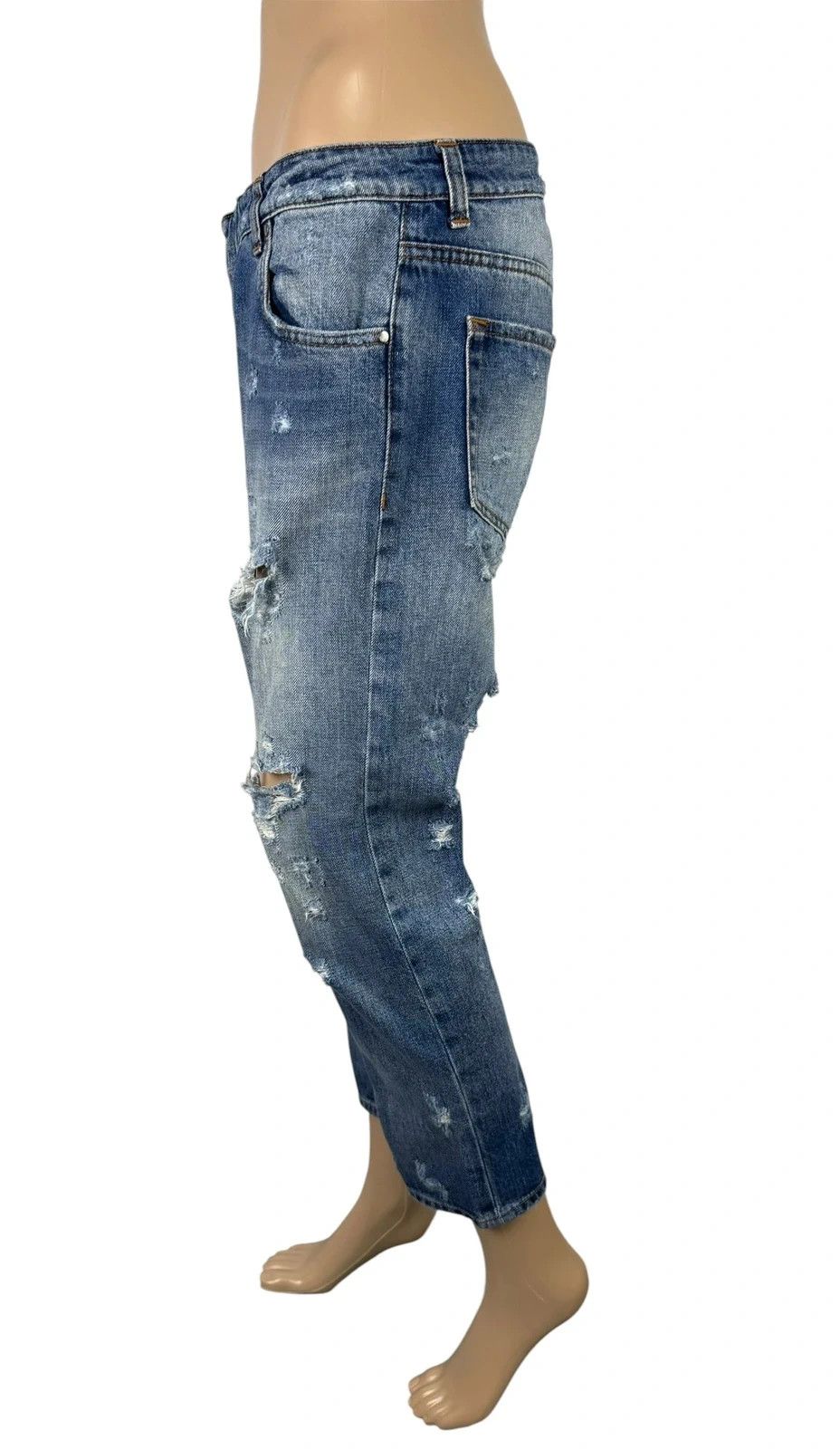 Pierre Balmain Pierre Balmain Ripped Jeans size 27 Size 27" / US 4 / IT 40 - 4 Thumbnail