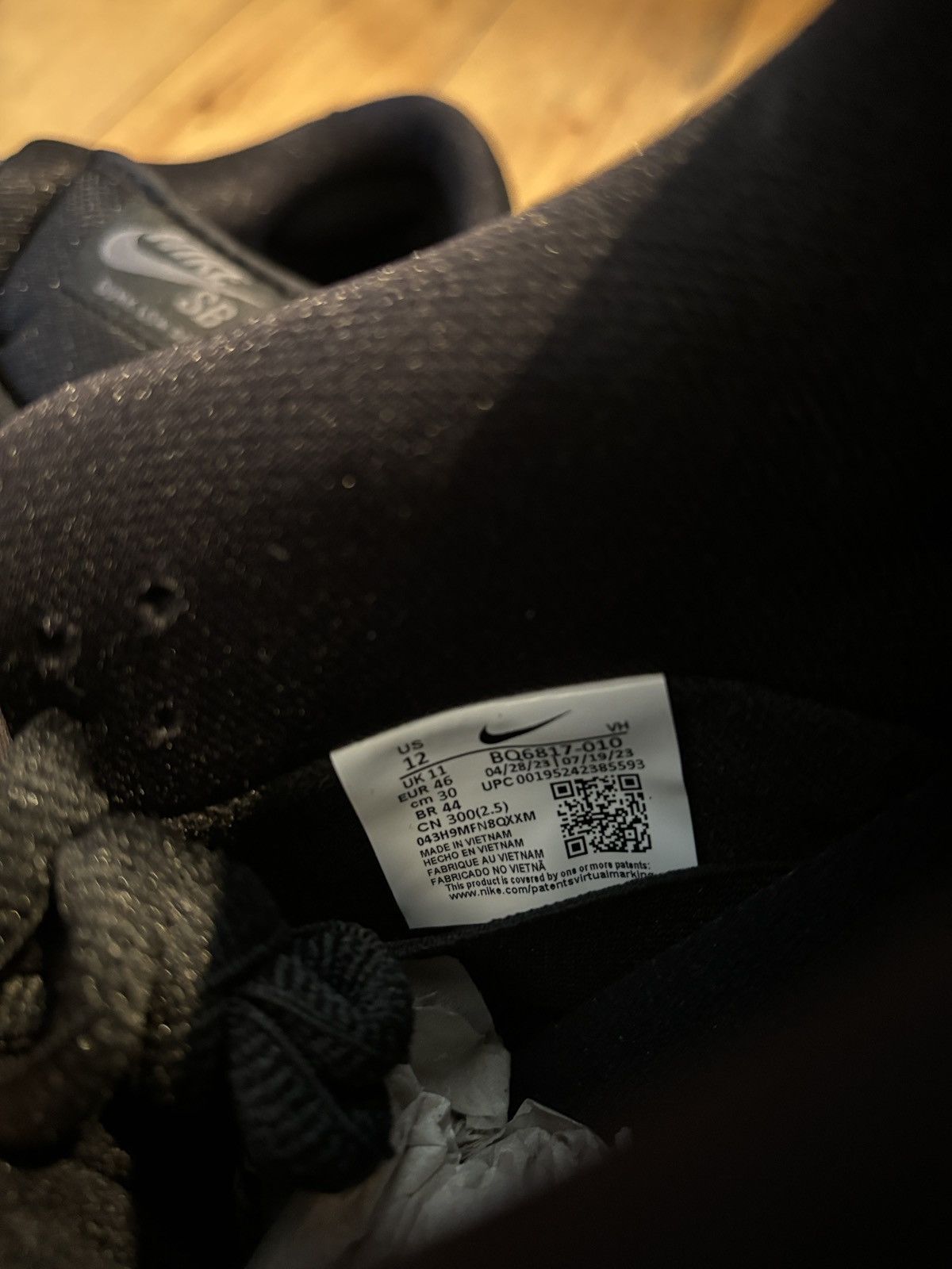 Nike Nike Dunk Low SB Fog Black Gum Size US 12 / EU 45 - 5 Thumbnail