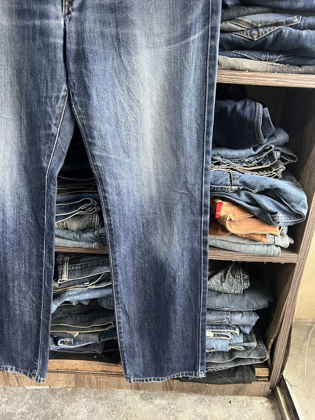 Edwin 🔥Vintage Edwin 403 Distressed Denim Size US 34 / EU 50 - 5 Thumbnail