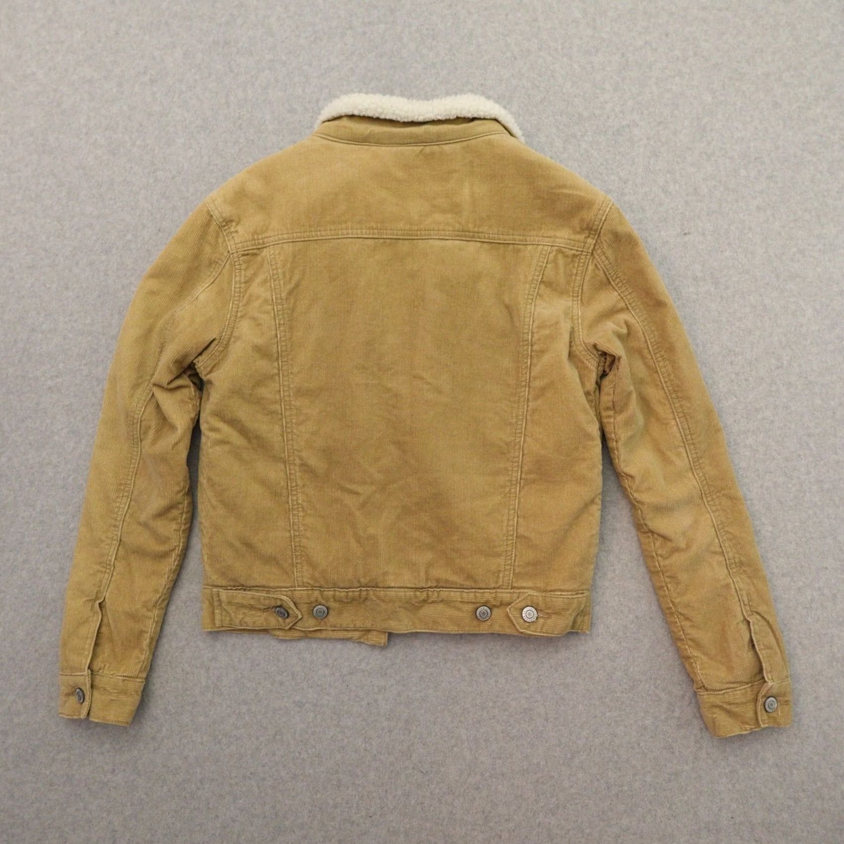 Vintage VINTAGE John Galt Jacket Women Small Corduroy Shacket Beige 18X22 Y2k Sherpa Trucker Melville Size S / US 4 / IT 40 - 5 Thumbnail
