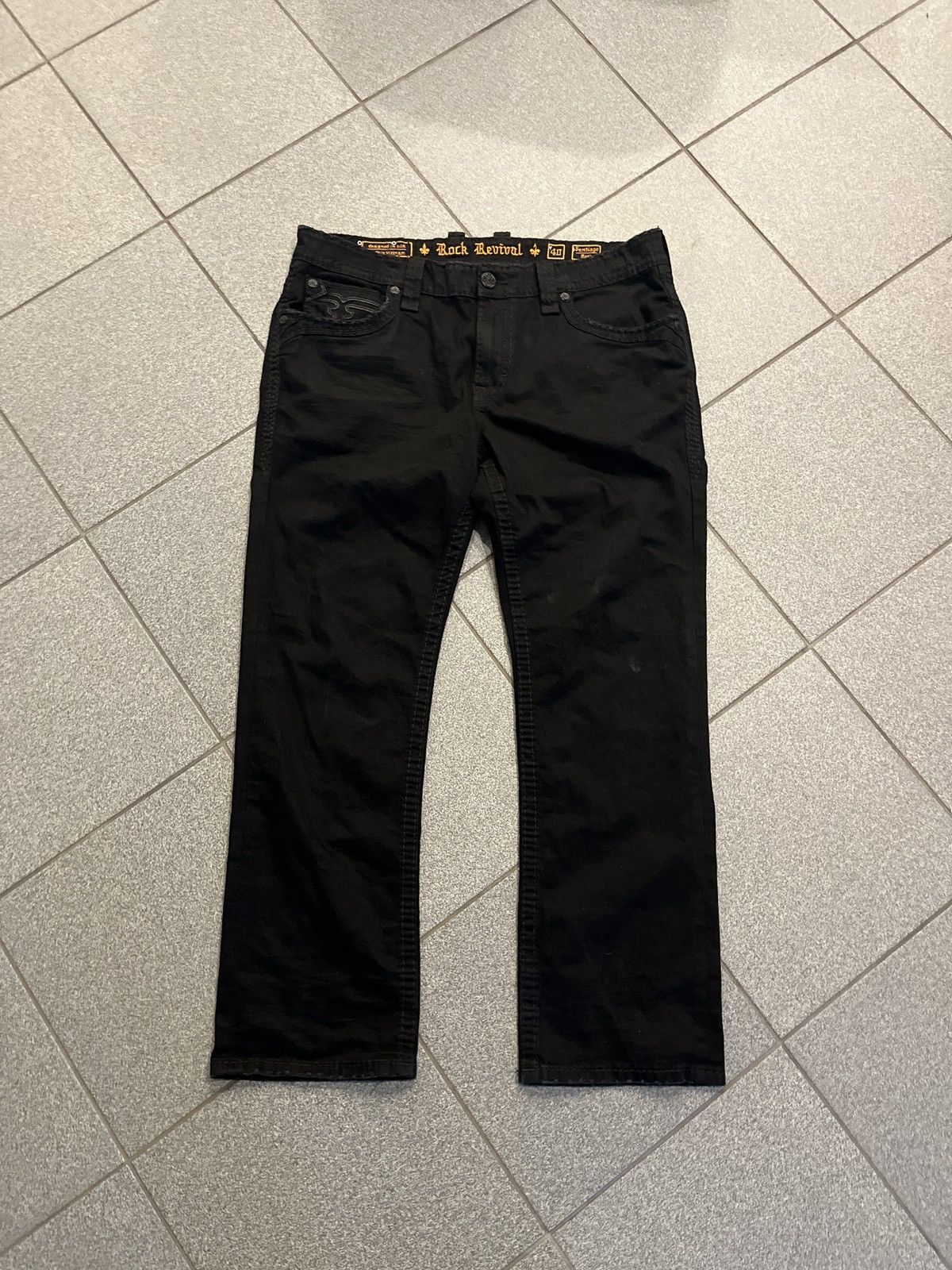 Rock Revival Rick revival black bootcut denim Size US 40 / EU 56 - 2 Thumbnail