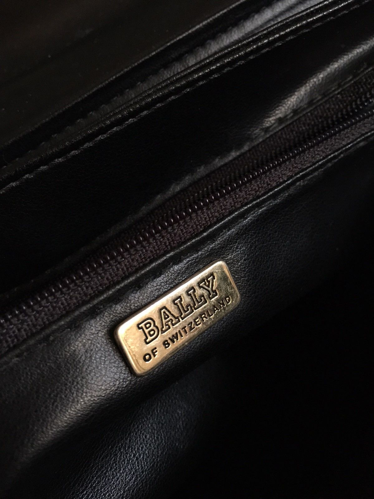 Bally BALLY Black Leather Vintage Shoulder Clutch Bag Size ONE SIZE - 11 Thumbnail