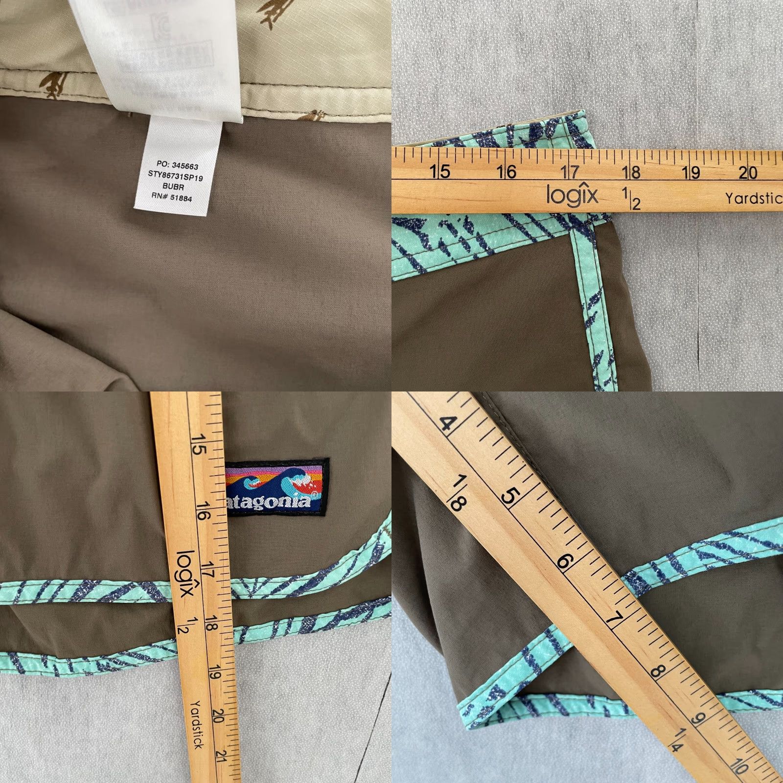 Patagonia Patagonia Shorts Adult 34 Brown Swim Trunks Lightweight Board Outdoors Logo Mens Size US 34 / EU 50 - 8 Thumbnail