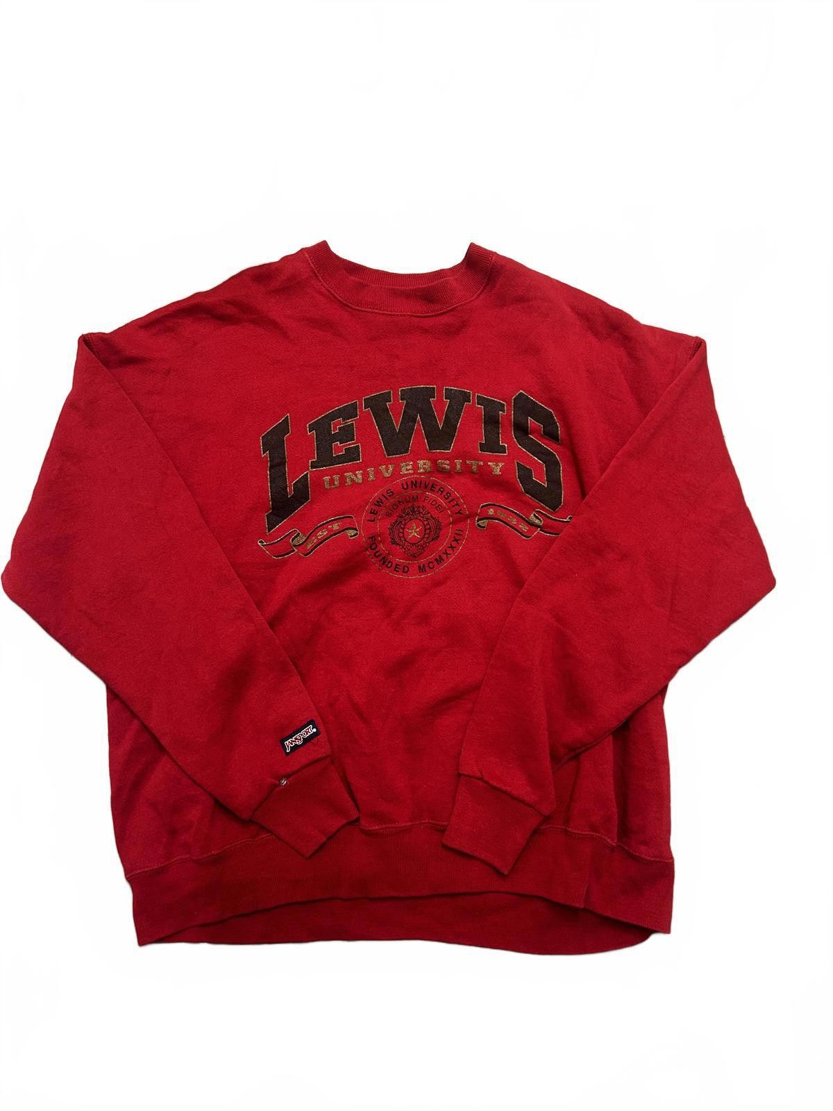 Jansport JanSport Lewis University Red Sweatshirt Size US XXL / EU 58 / 5 - 2 Thumbnail