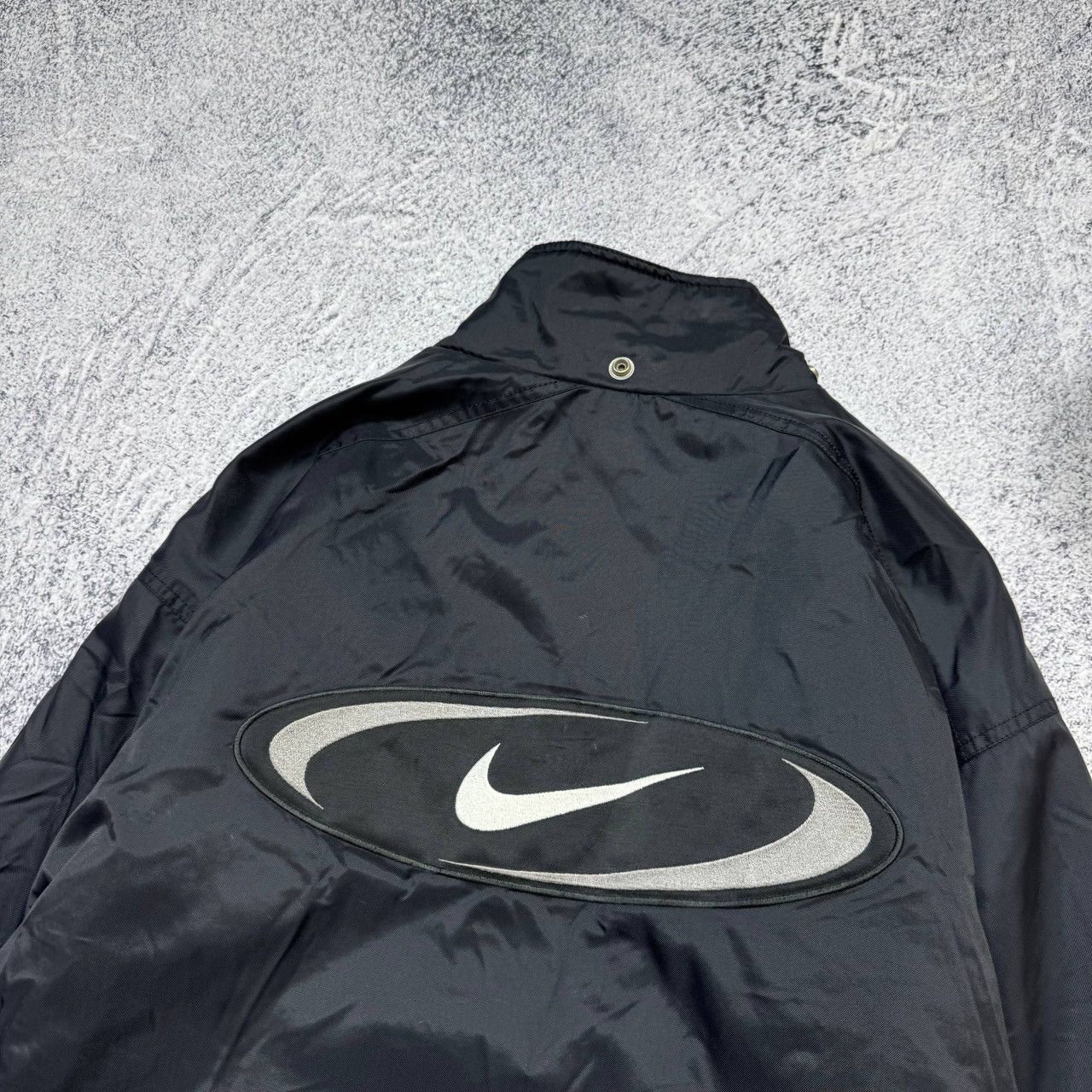 Nike Vintage 90s Nike Big Logo Black Track Top Z ip Jacket Mens Size US M / EU 48-50 / 2 - 13 Thumbnail